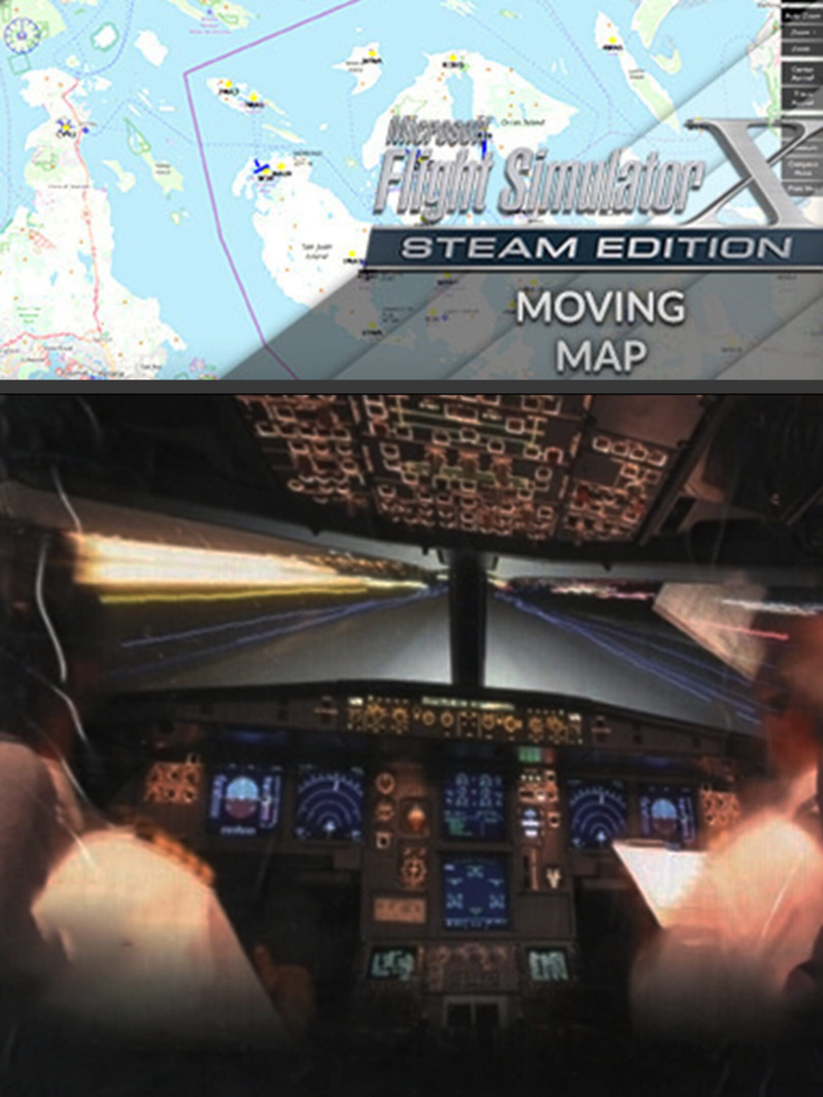 Microsoft Flight Simulator X: Steam Edition - Moving Map cover