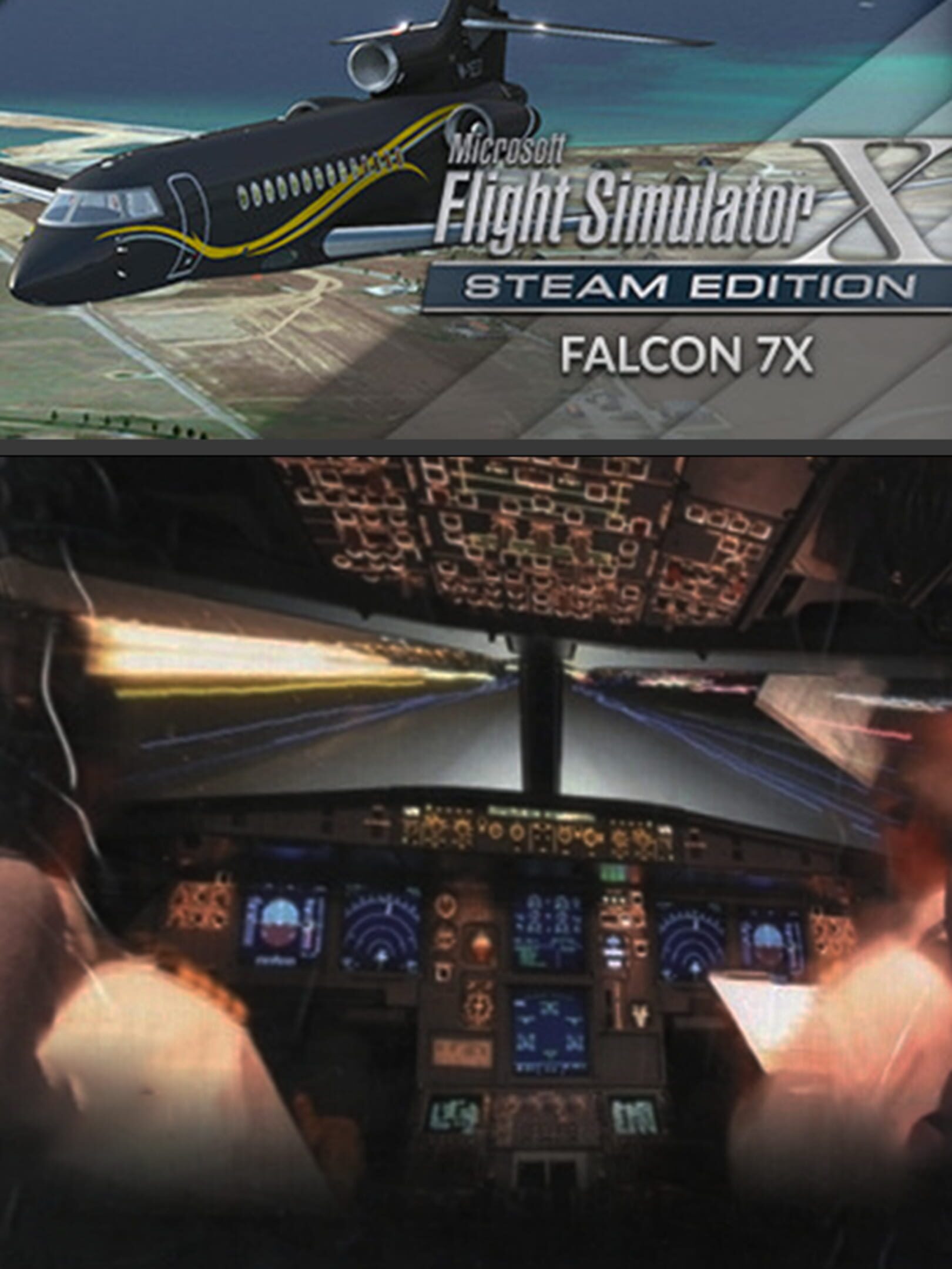 Microsoft Flight Simulator X: Steam Edition - Falcon 7X cover