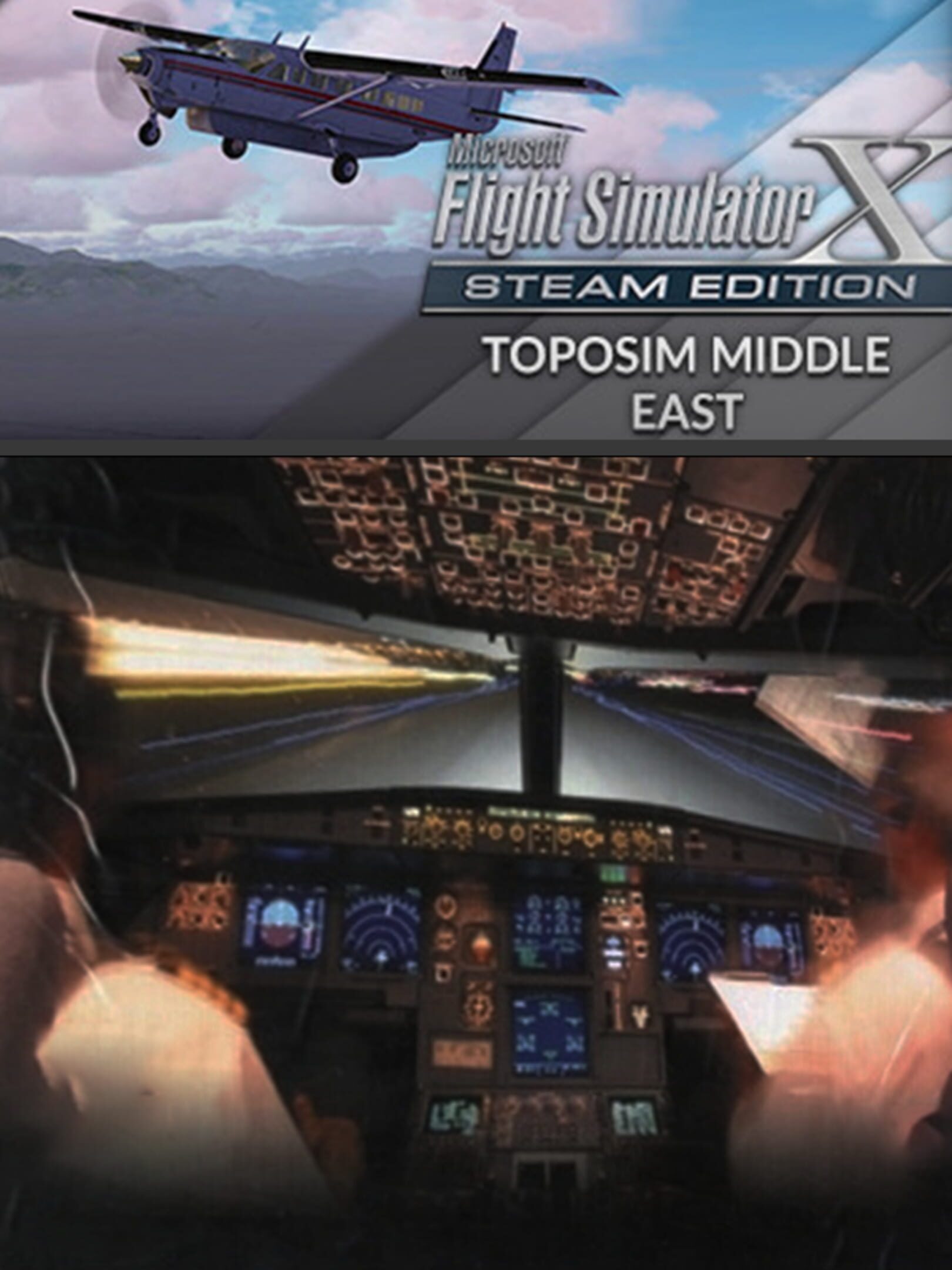 Microsoft Flight Simulator X: Steam Edition - Toposim Middle East cover