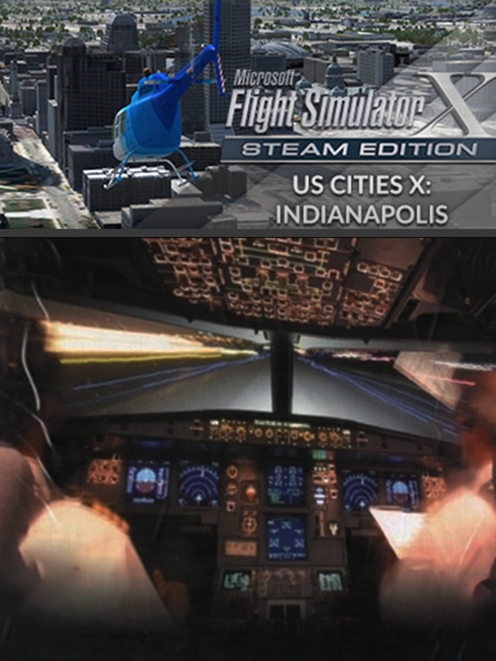 Microsoft Flight Simulator X: Steam Edition - US Cities X: Indianapolis cover
