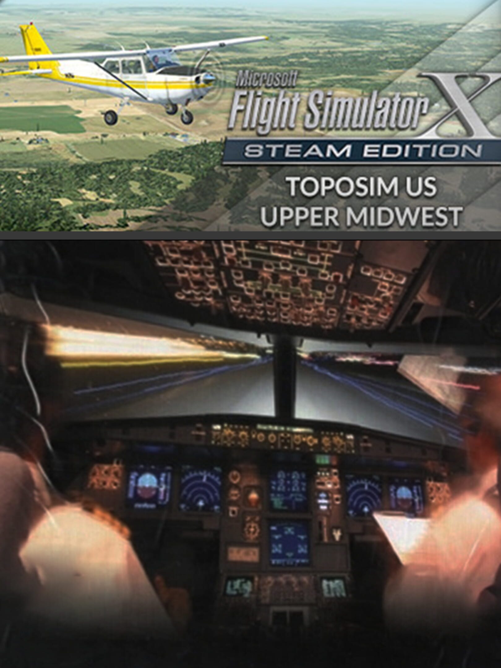 Microsoft Flight Simulator X: Steam Edition - Toposim US Upper Midwest cover