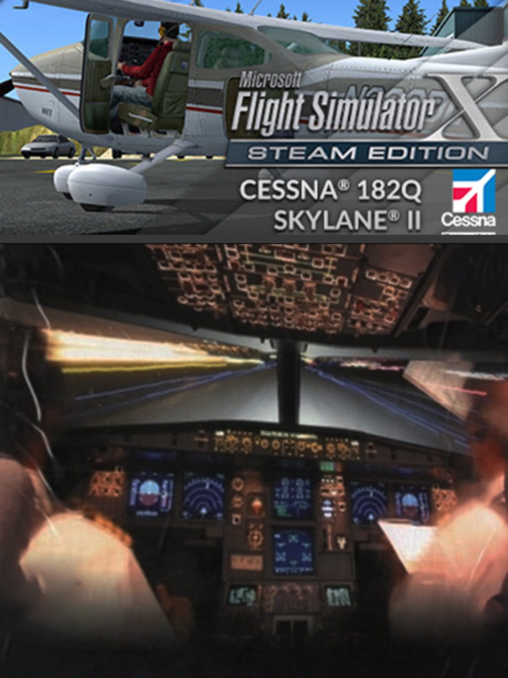 Microsoft Flight Simulator X: Steam Edition - Cessna 182Q Skylane II cover