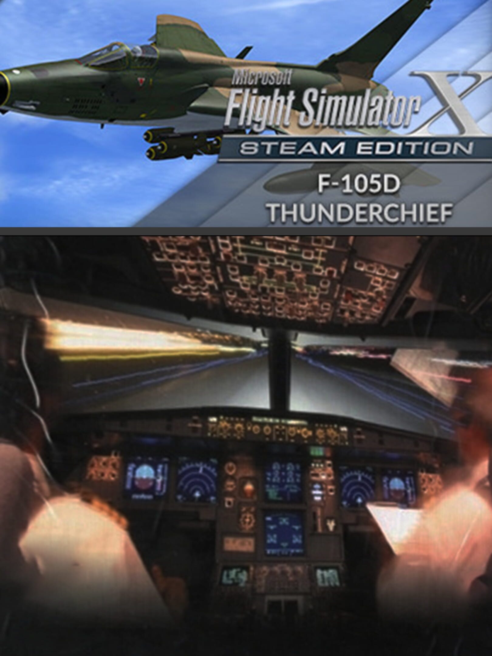 Microsoft Flight Simulator X: Steam Edition - F-105D Thunderchief cover