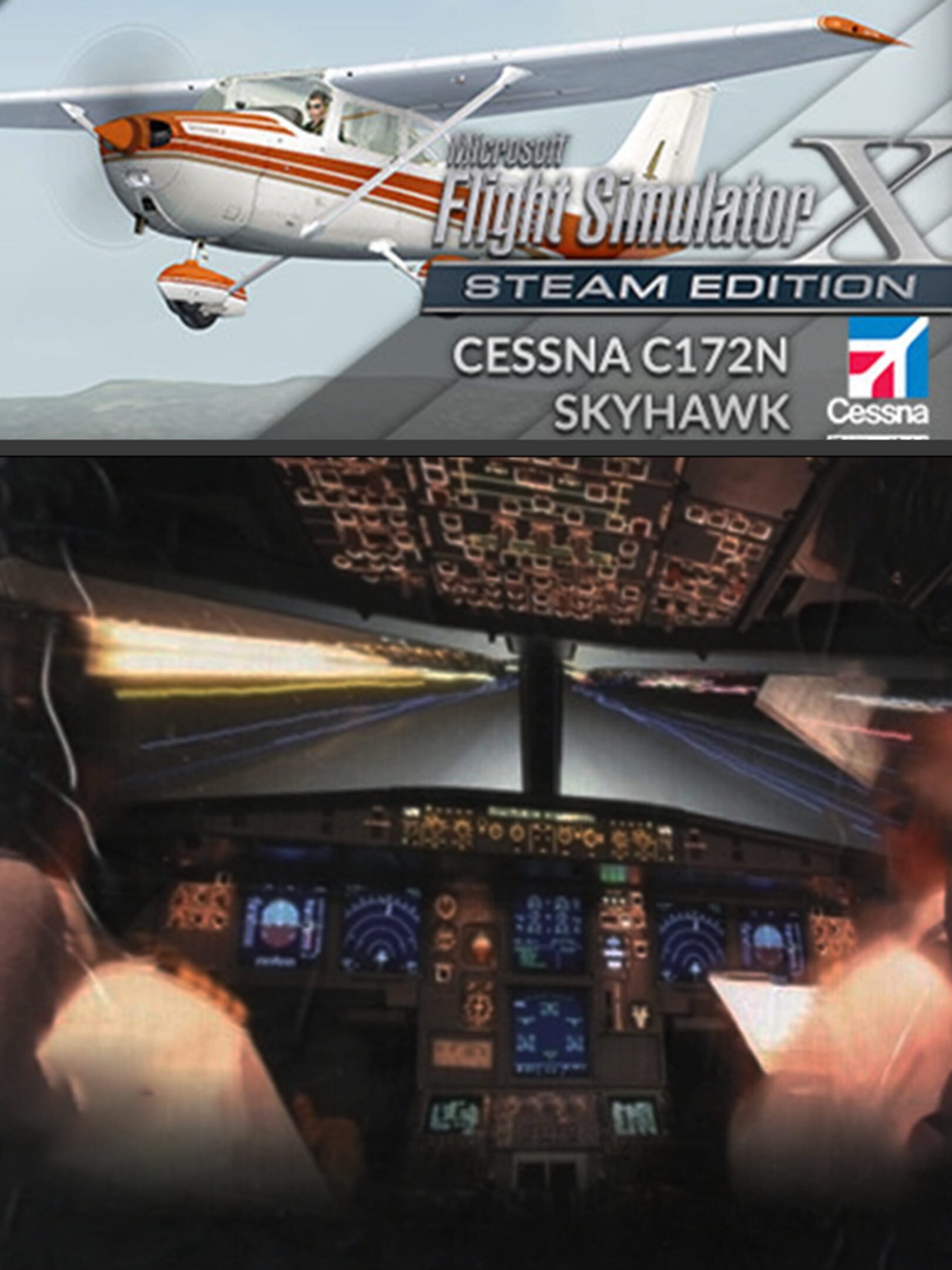 Microsoft Flight Simulator X: Steam Edition - Cessna C172N Skyhawk II cover