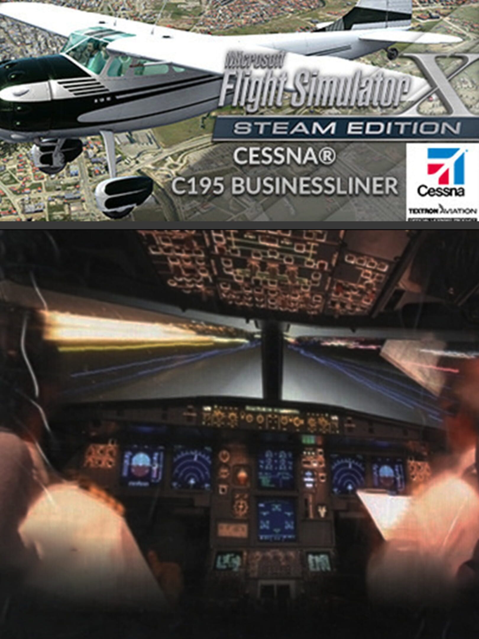 Microsoft Flight Simulator X: Steam Edition - Cessna C195 Businessliner cover