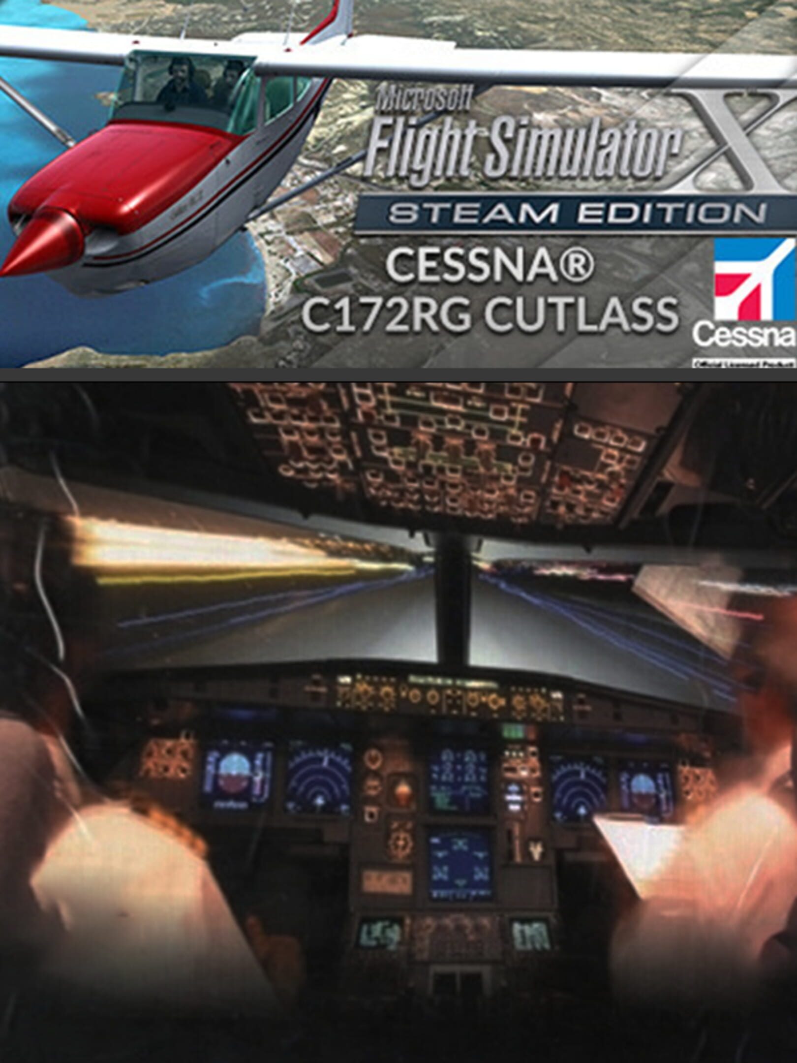 Microsoft Flight Simulator X: Steam Edition - Cessna C172RG Cutlass cover