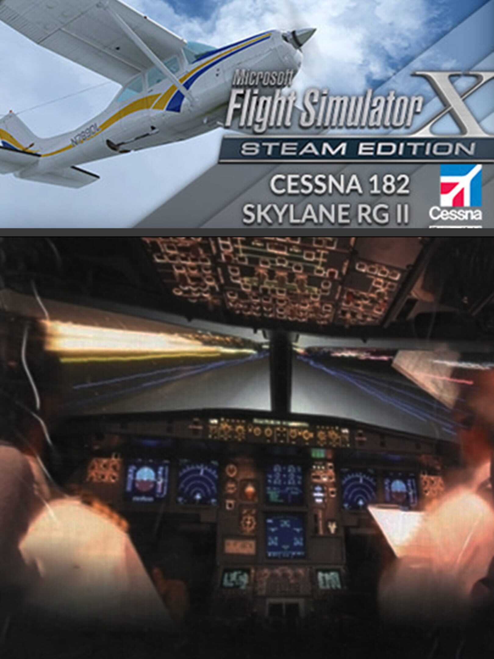 Microsoft Flight Simulator X: Steam Edition - Cessna 182 Skylane RG II cover