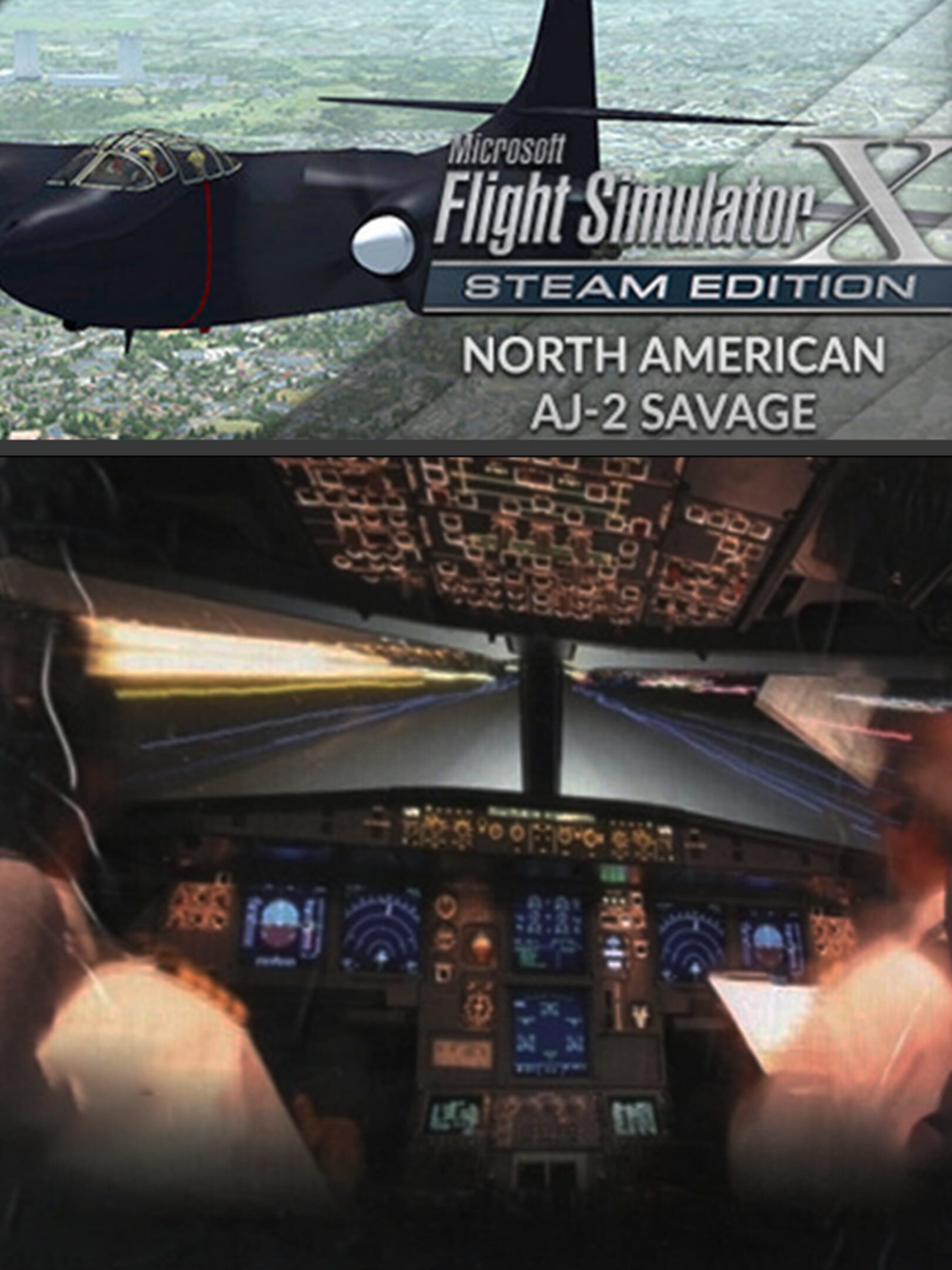 Microsoft Flight Simulator X: Steam Edition - North American AJ-2 Savage cover