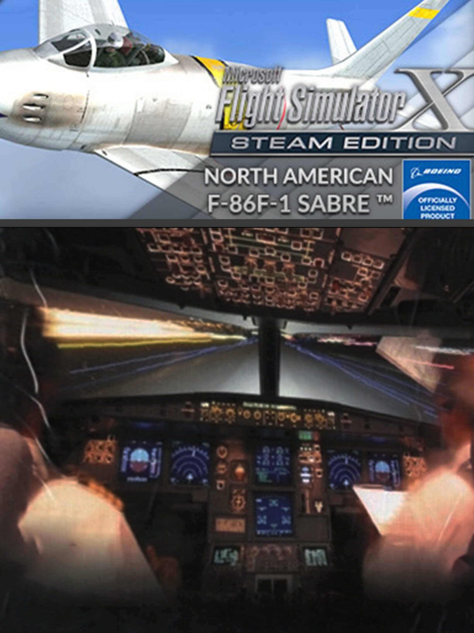 Microsoft Flight Simulator X: Steam Edition - North American F-86F-1 Sabre cover