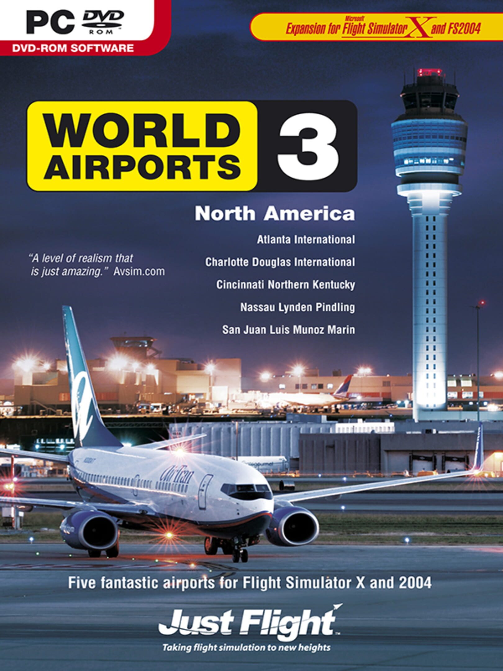 Microsoft Flight Simulator X: World Airports 3 - North America cover