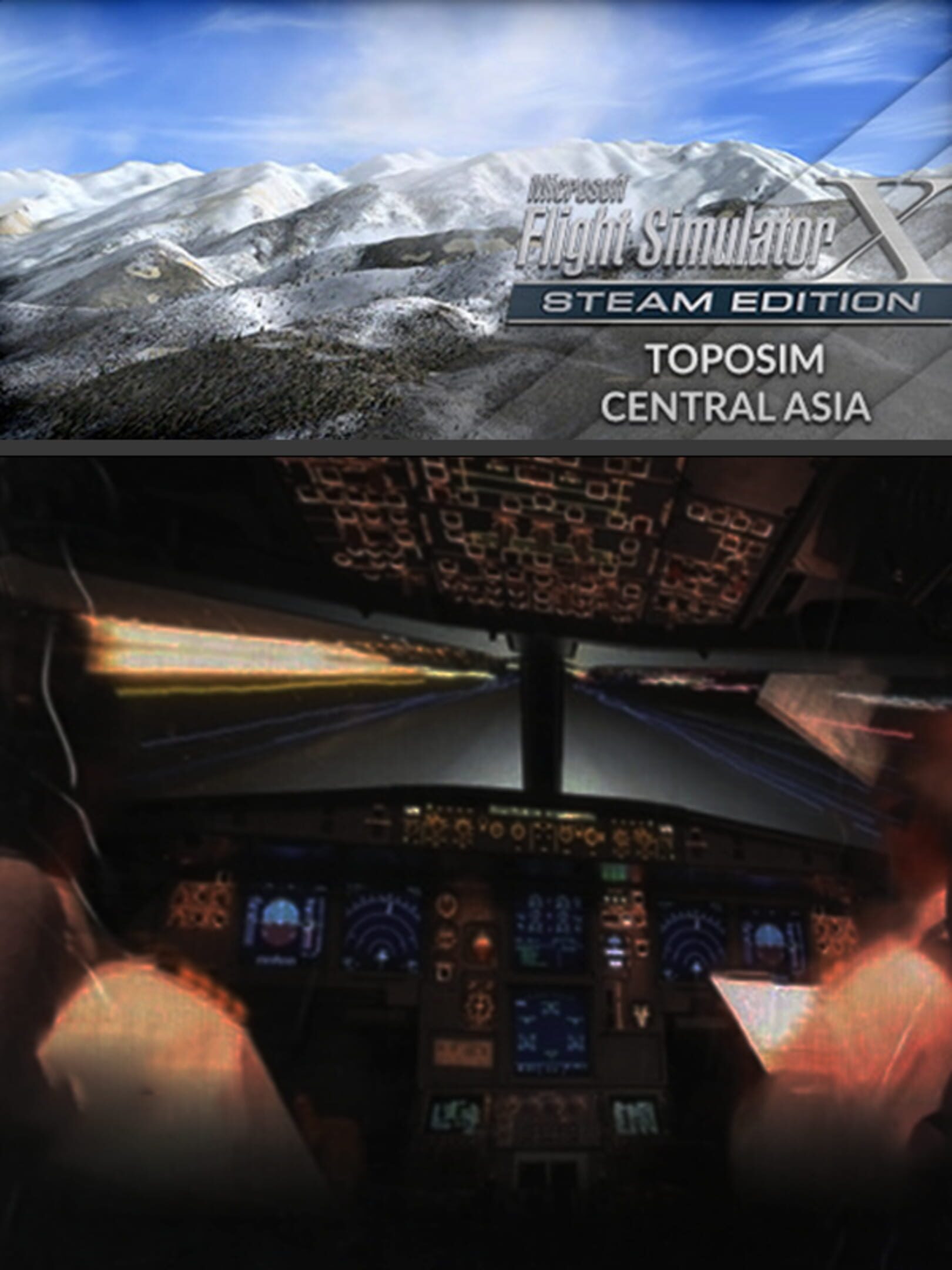 Microsoft Flight Simulator X: Steam Edition - Toposim Central Asia cover