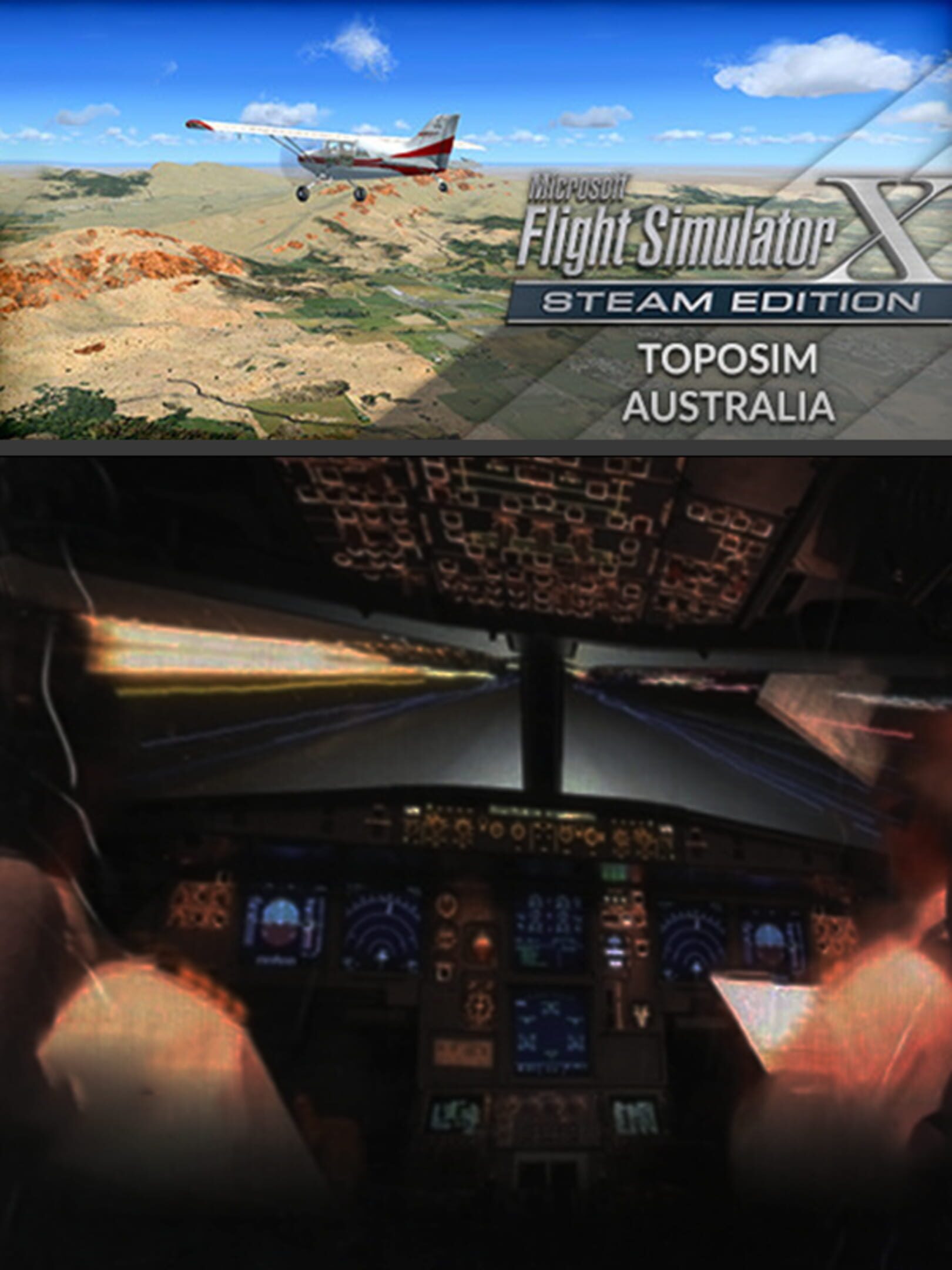 Microsoft Flight Simulator X: Steam Edition - Toposim Australia cover