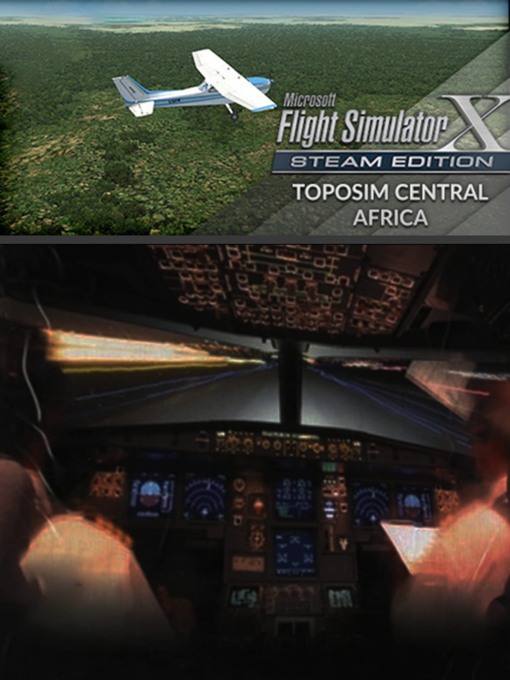 Microsoft Flight Simulator X: Steam Edition - Toposim Central Africa cover