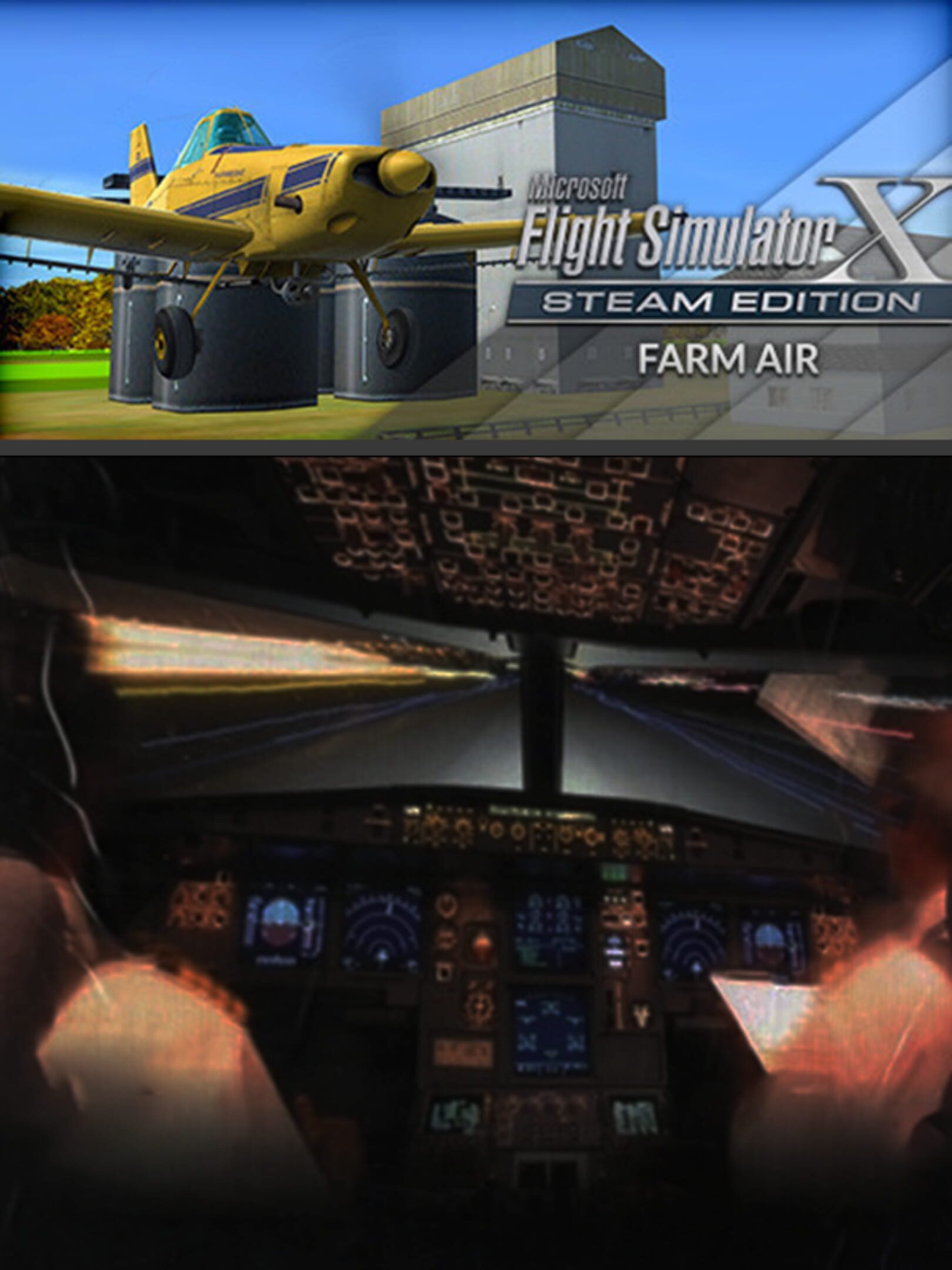 Microsoft Flight Simulator X: Steam Edition - Farm Air cover