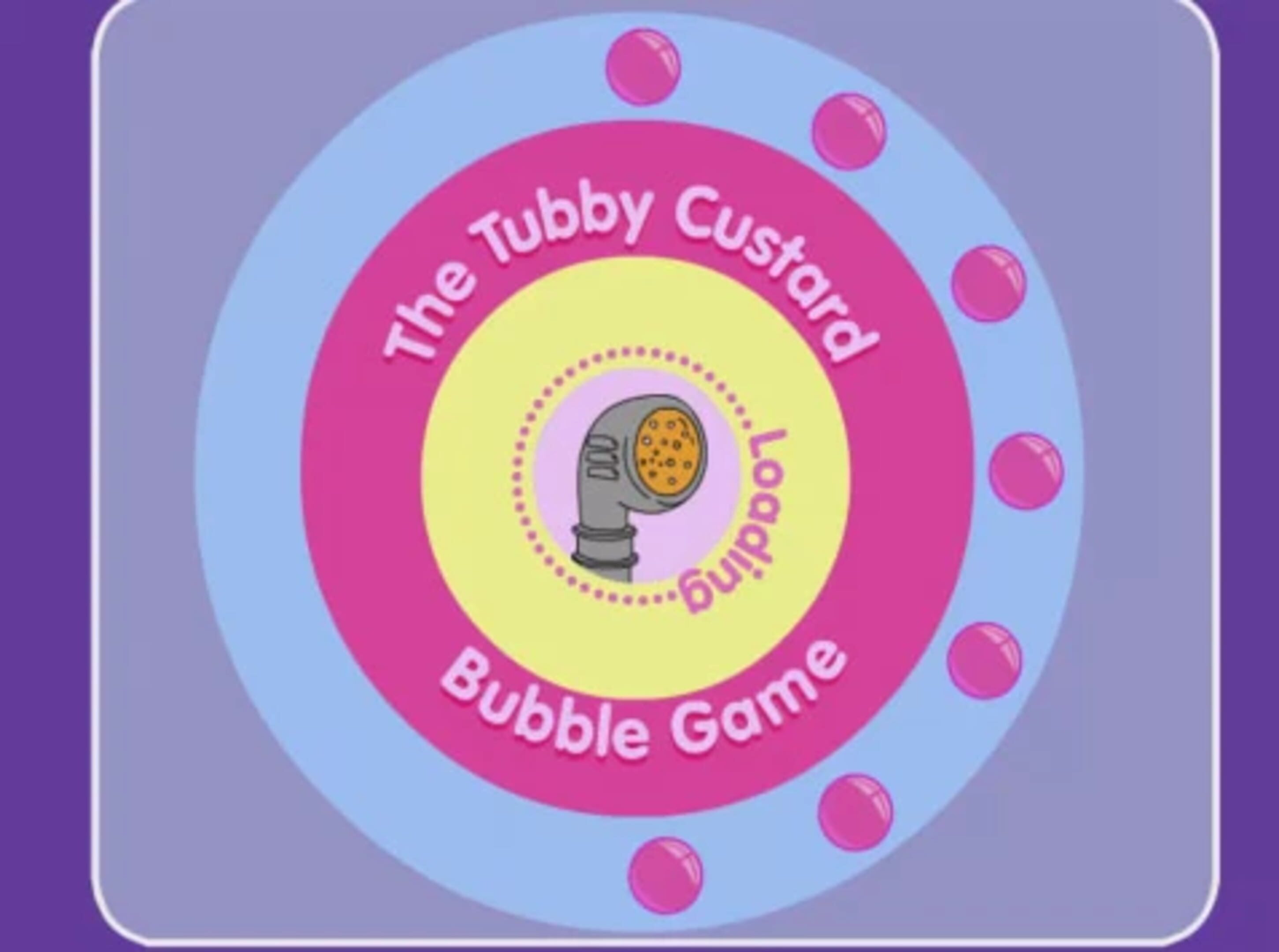 The Tubby Custard Bubble Game