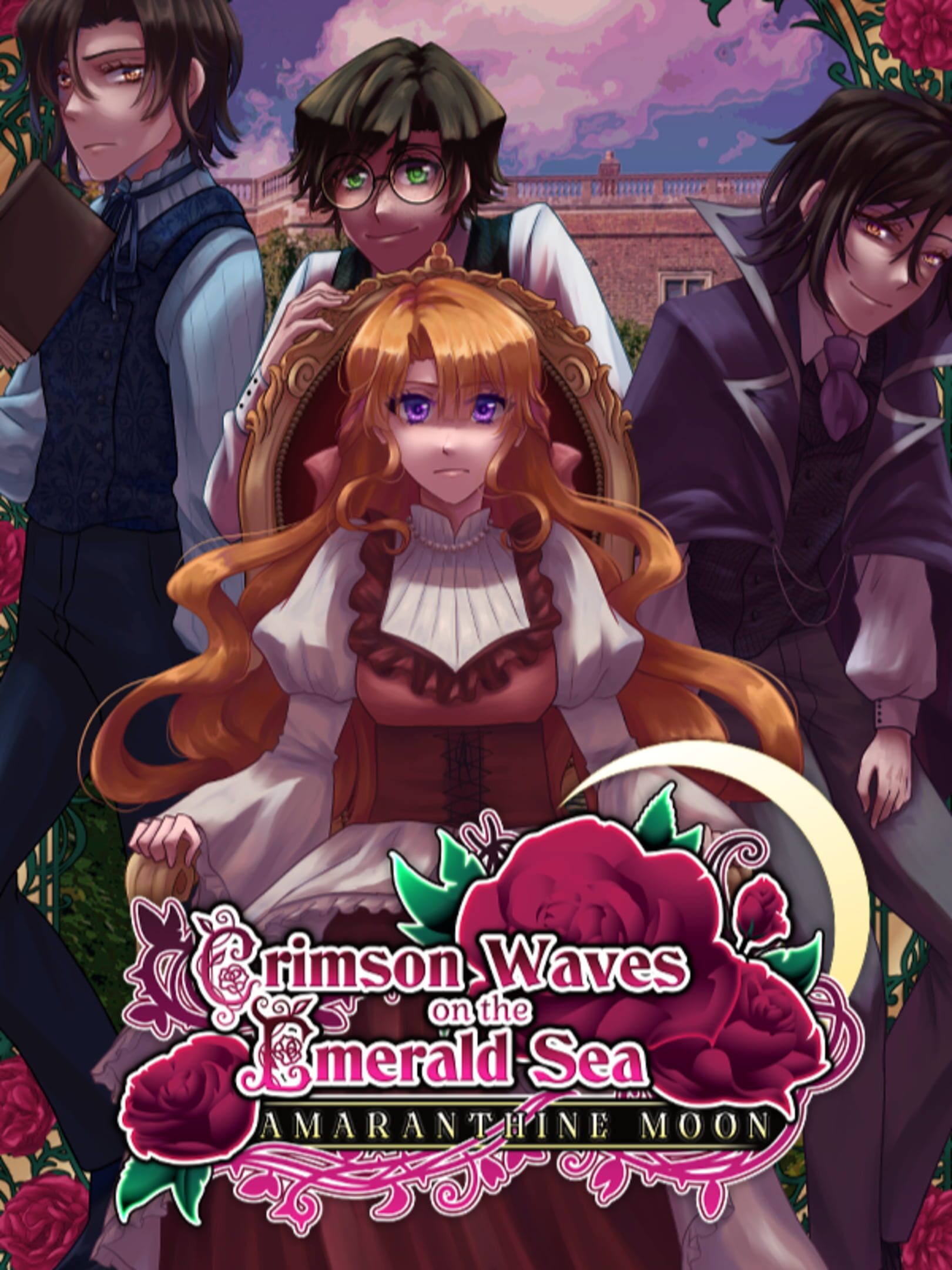 Crimson Waves on the Emerald Sea: Amaranthine Moon