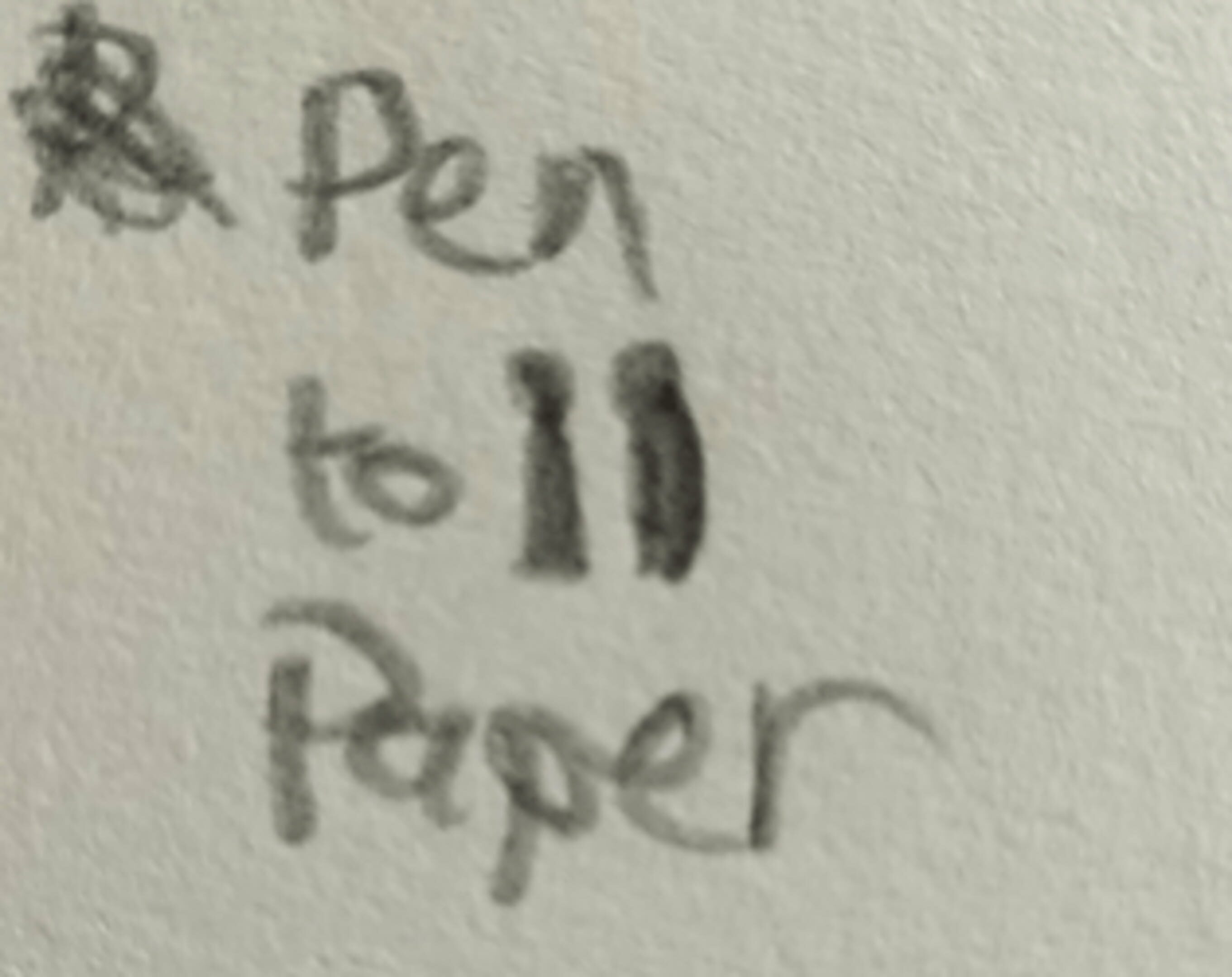 Pen to Paper cover
