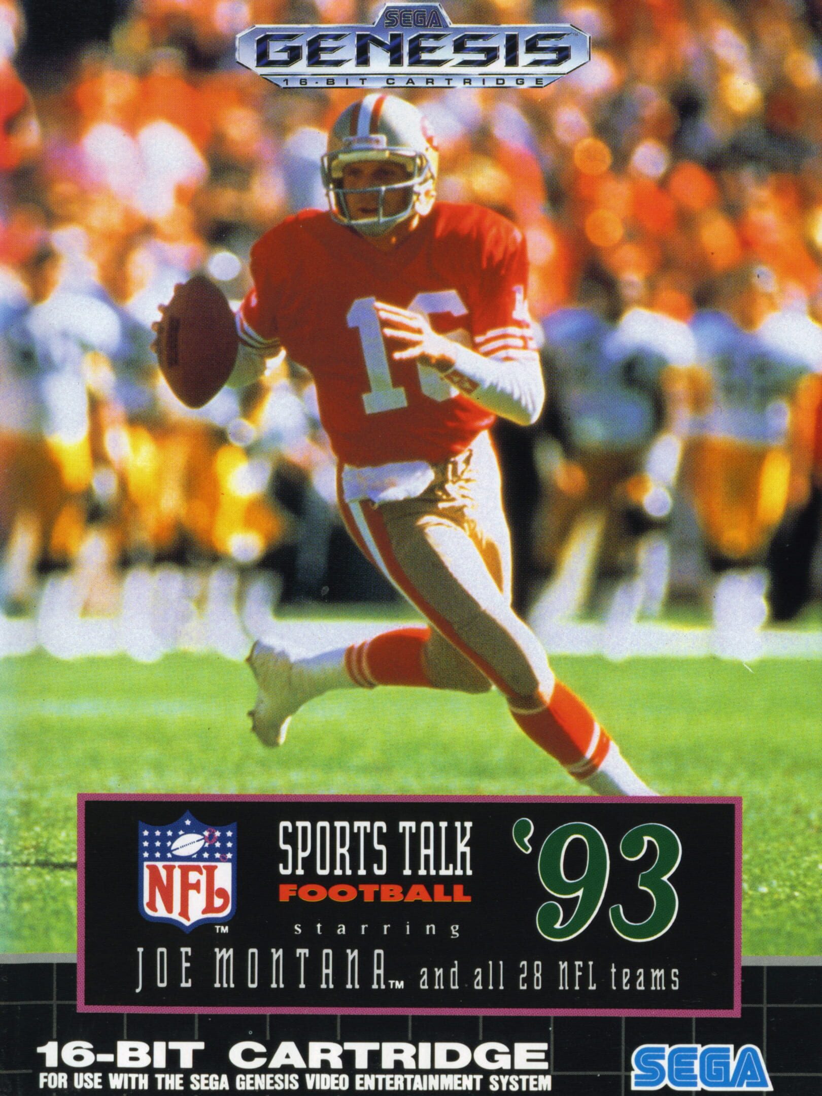 NFL Sports Talk Football '93 Starring Joe Montana cover