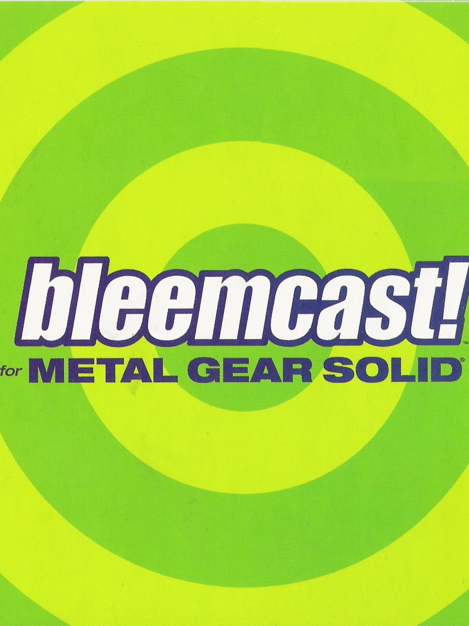 Bleemcast! for Metal Gear Solid cover