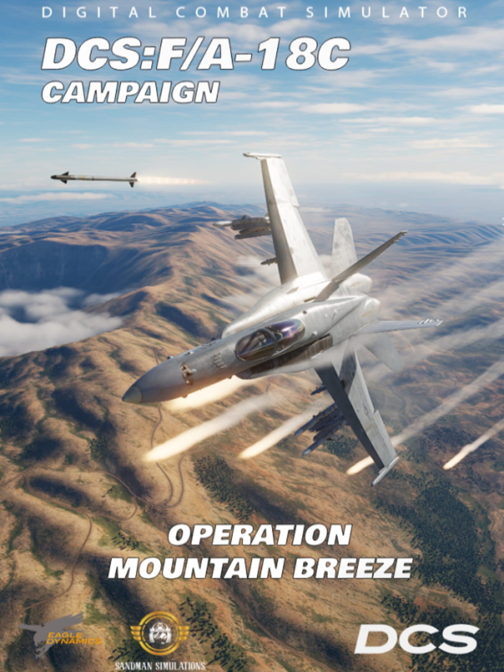 DCS World: F/A-18C Operation Mountain Breeze by Sandman Simulations cover