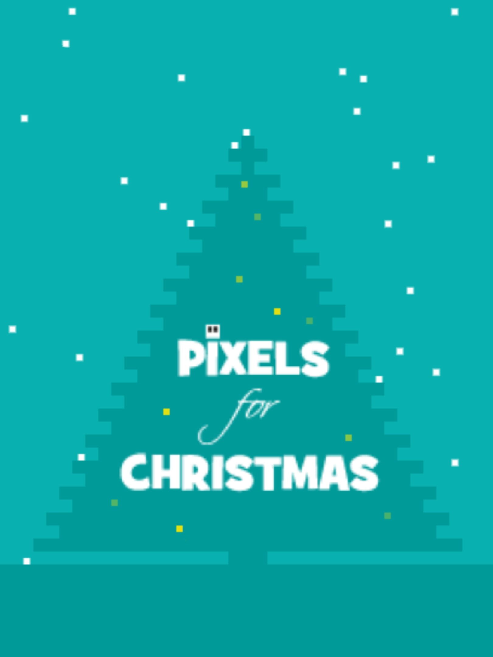 Pixels for Christmas cover