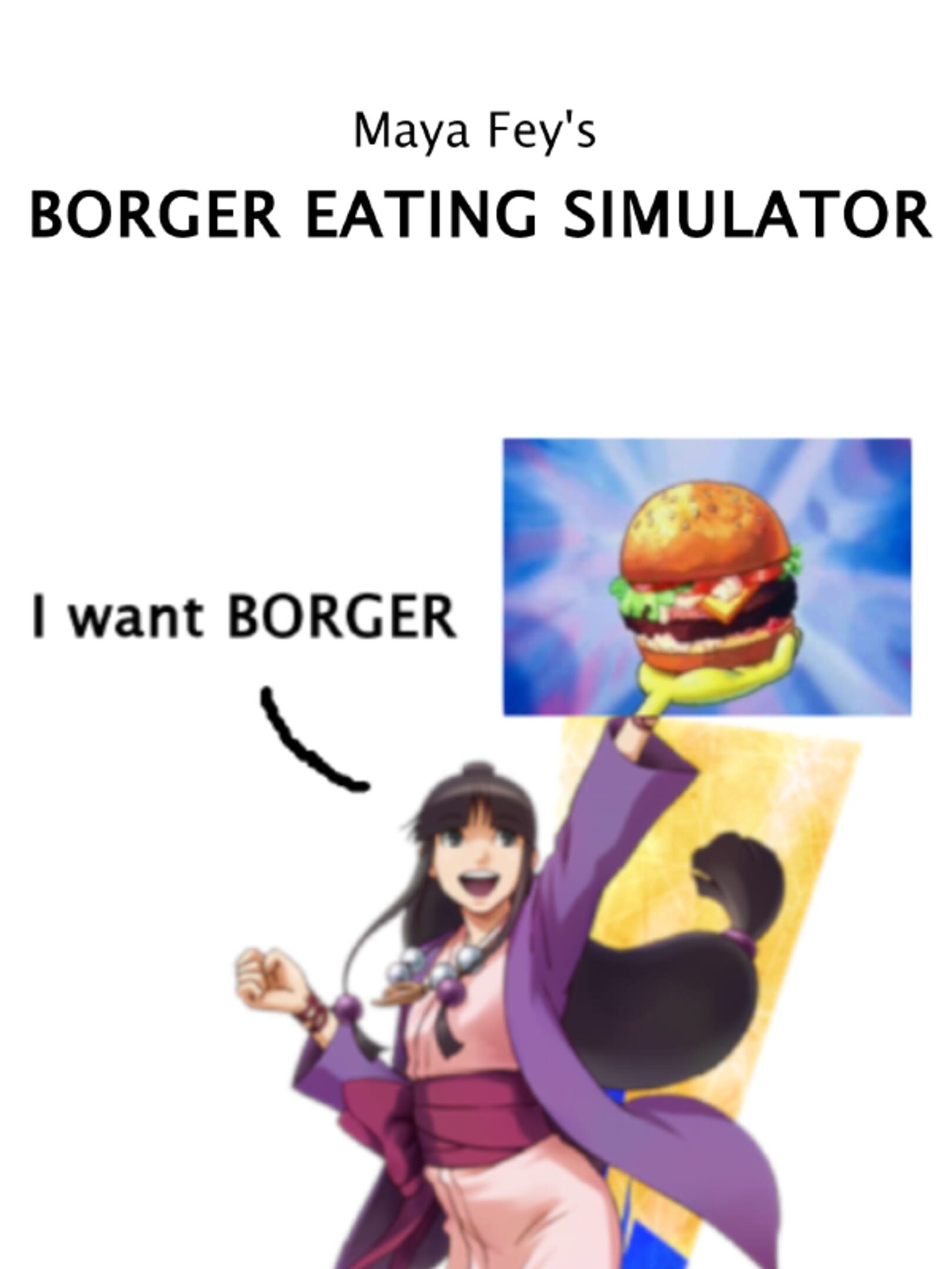 Maya Fey's Borger Eating Simulator cover