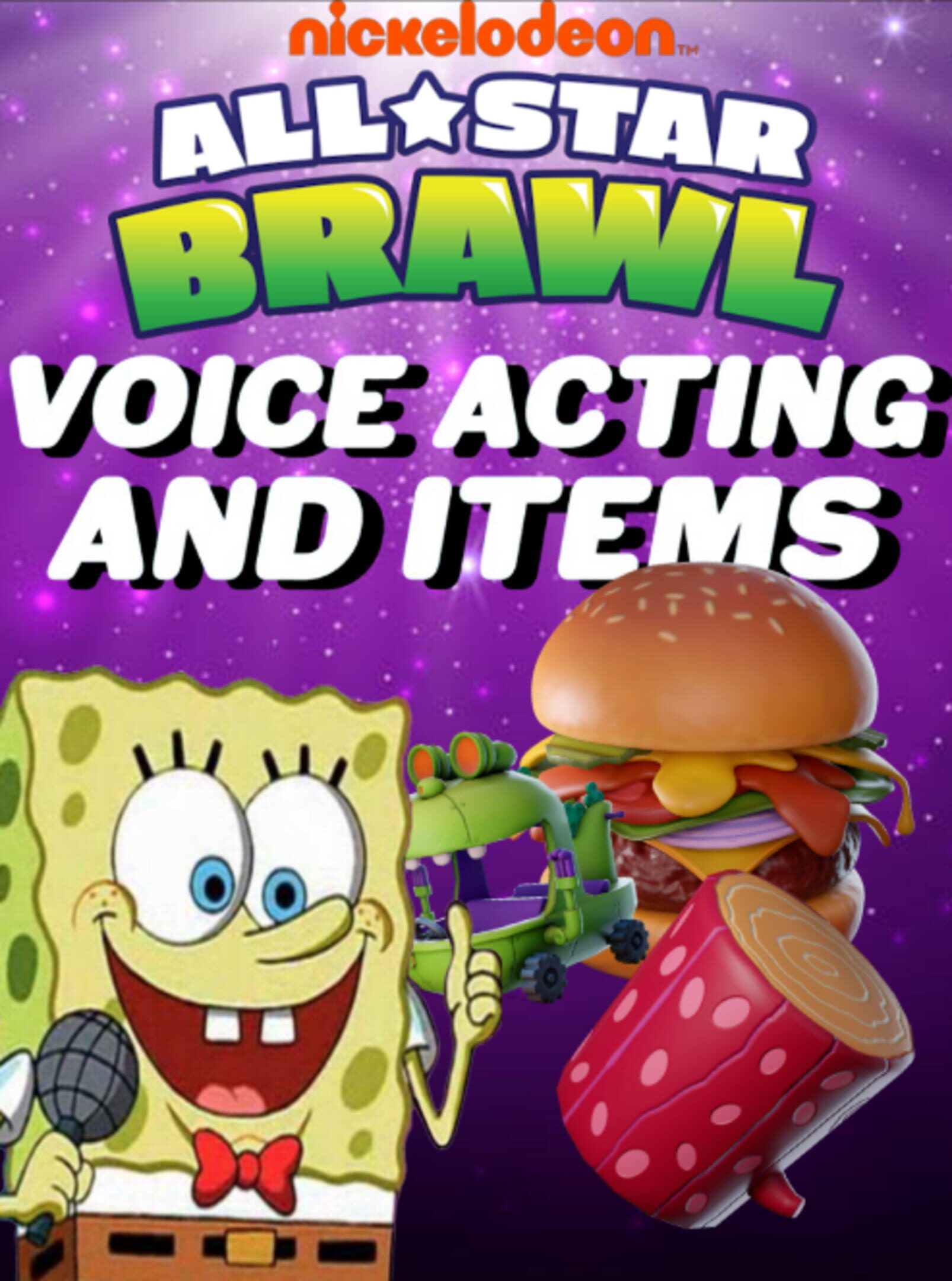 Nickelodeon All-Star Brawl: Voice Acting and Items