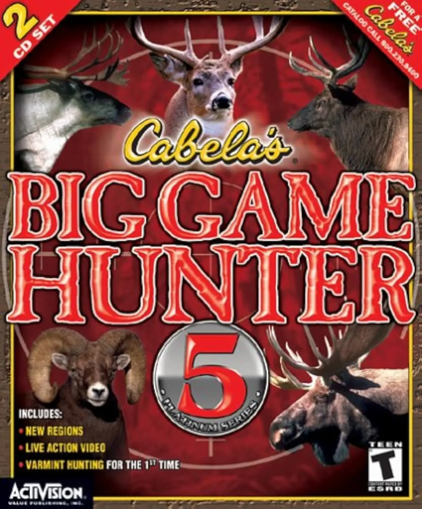 Cabela's Big Game Hunter 5 Platinum Stash Games tracker