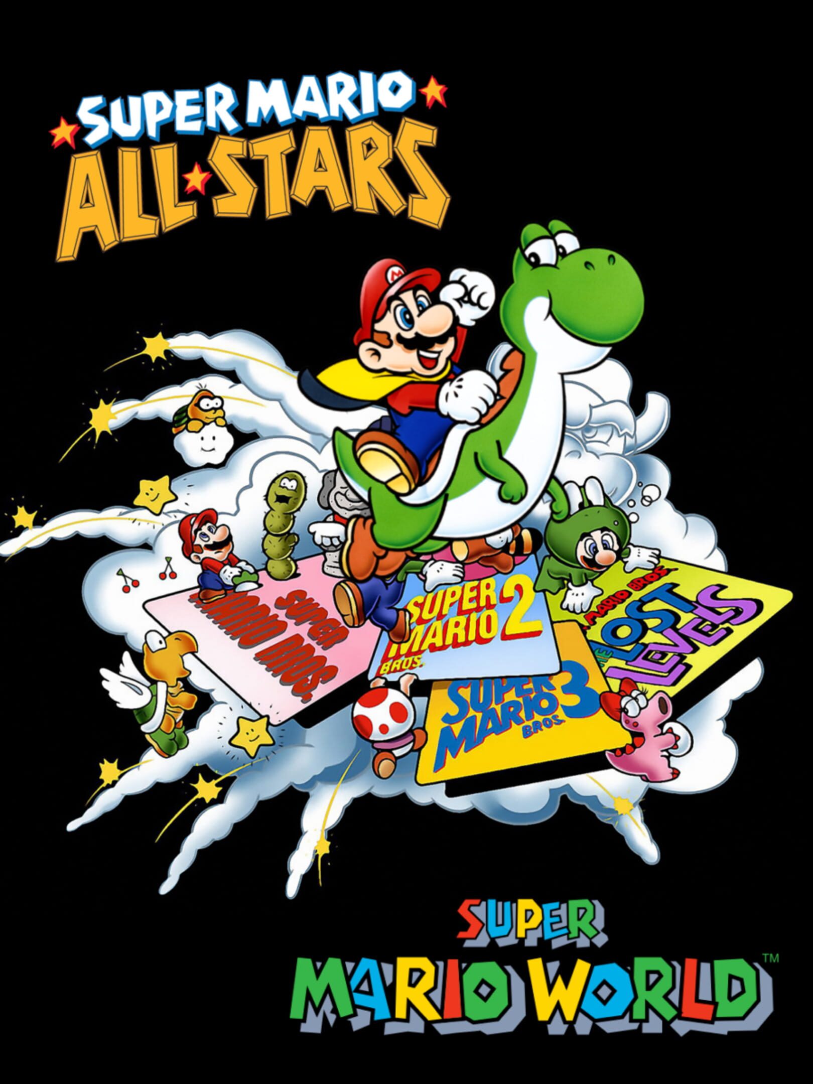 Super Mario All-Stars + Super Mario World cover
