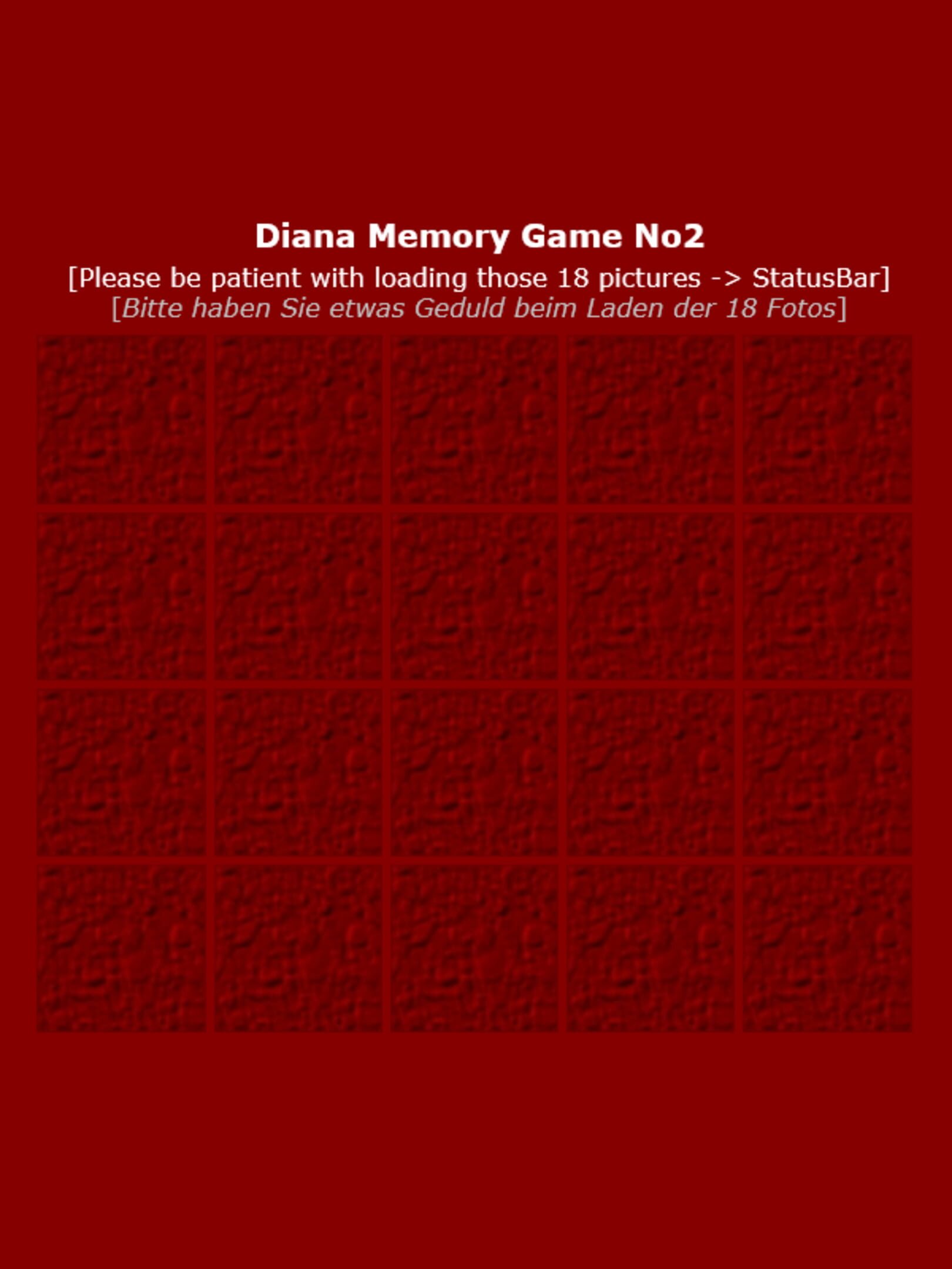Diana Memory Game No2
