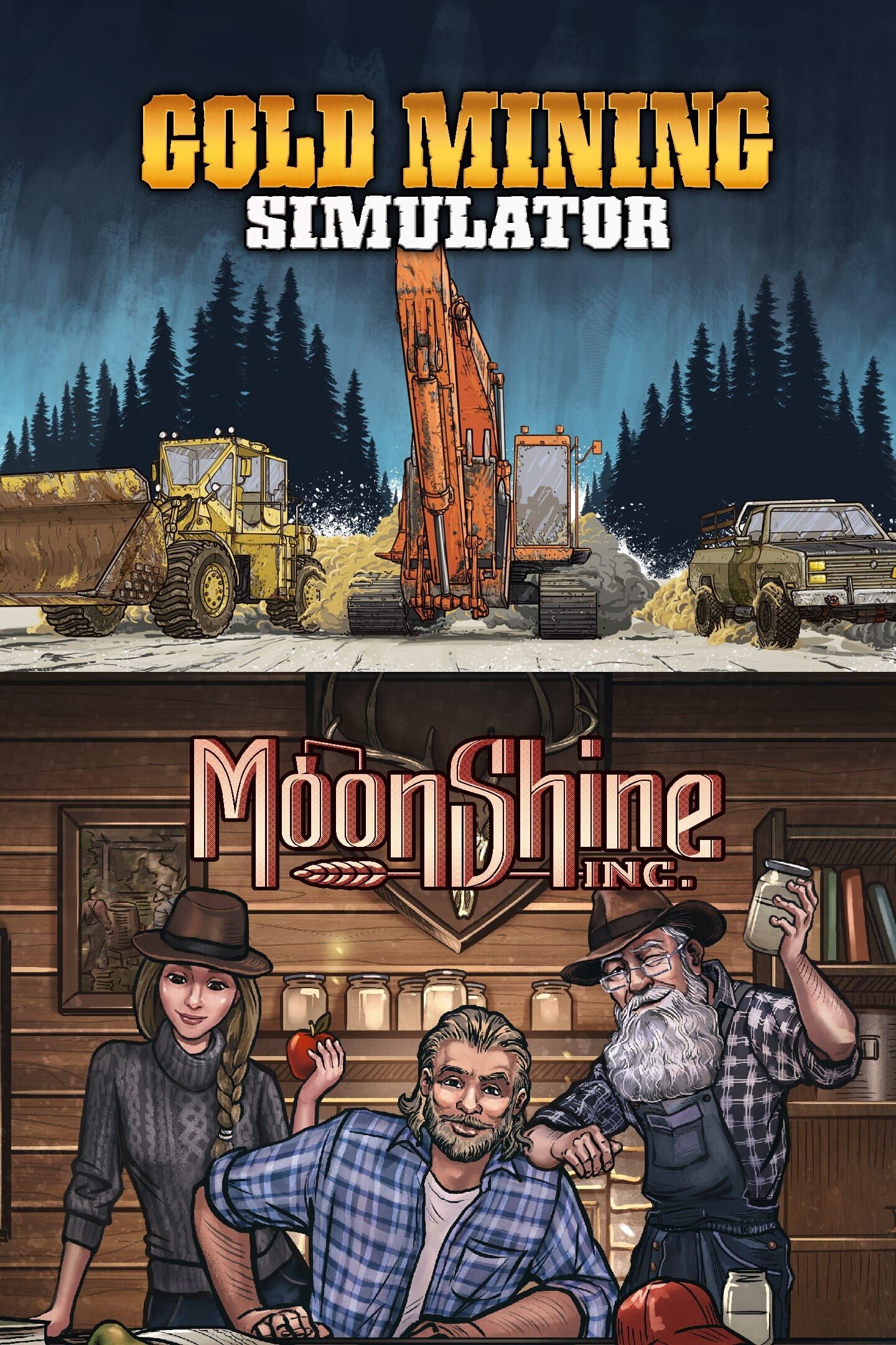 Gold & Spirits Bundle: Gold Mining Simulator & Moonshine Inc. cover