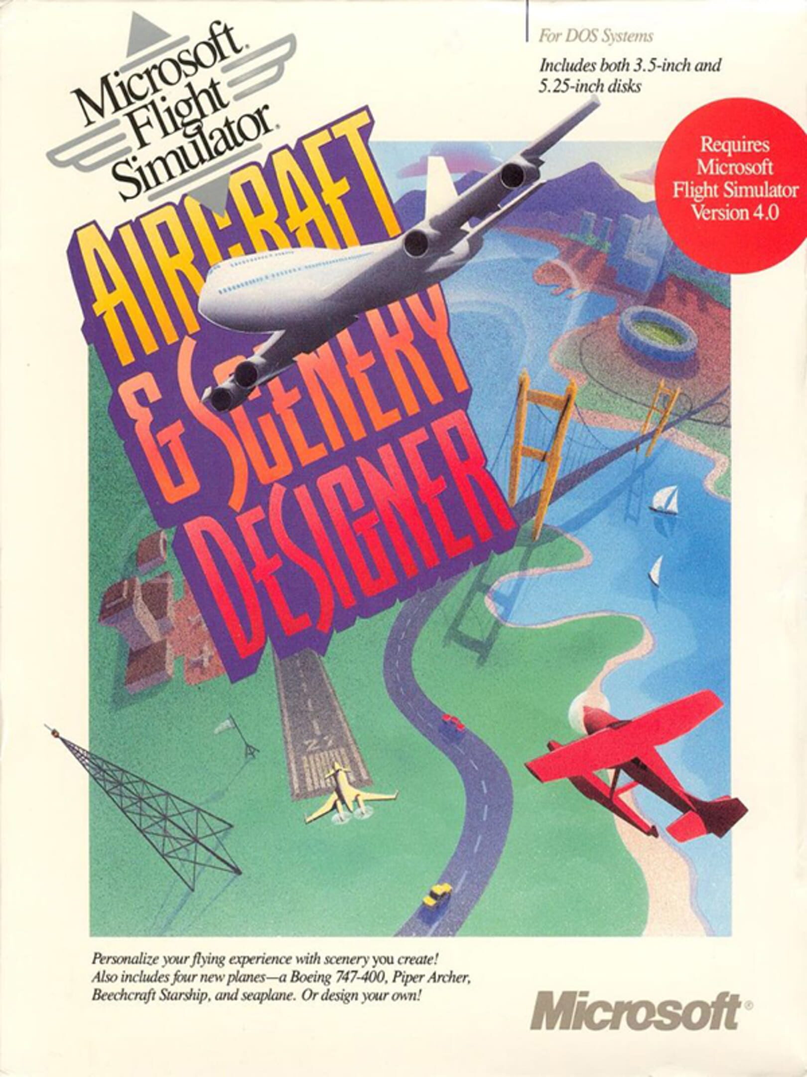 Microsoft Flight Simulator 4.0: Aircraft & Scenery Designer