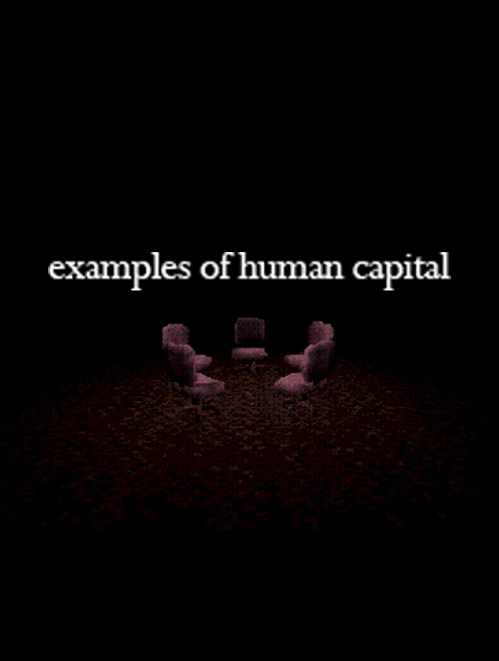 Examples of Human Capital cover