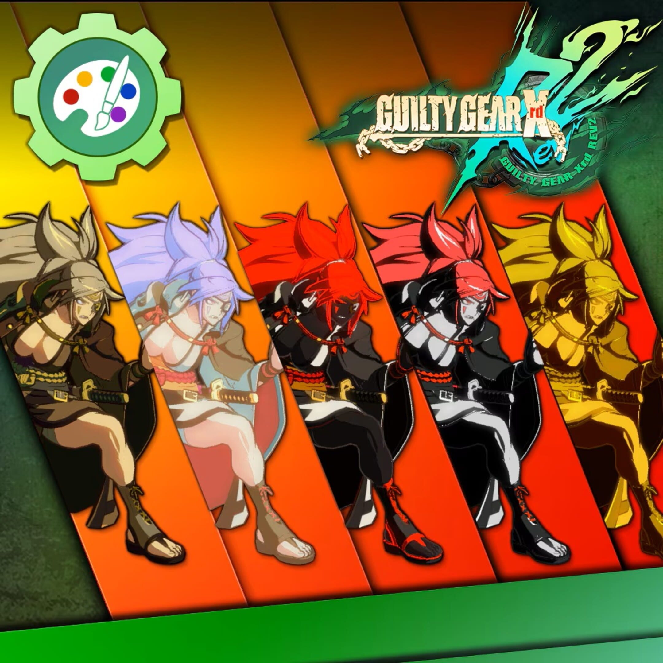 Guilty Gear Xrd: Rev 2 - Character Colors: Baiken