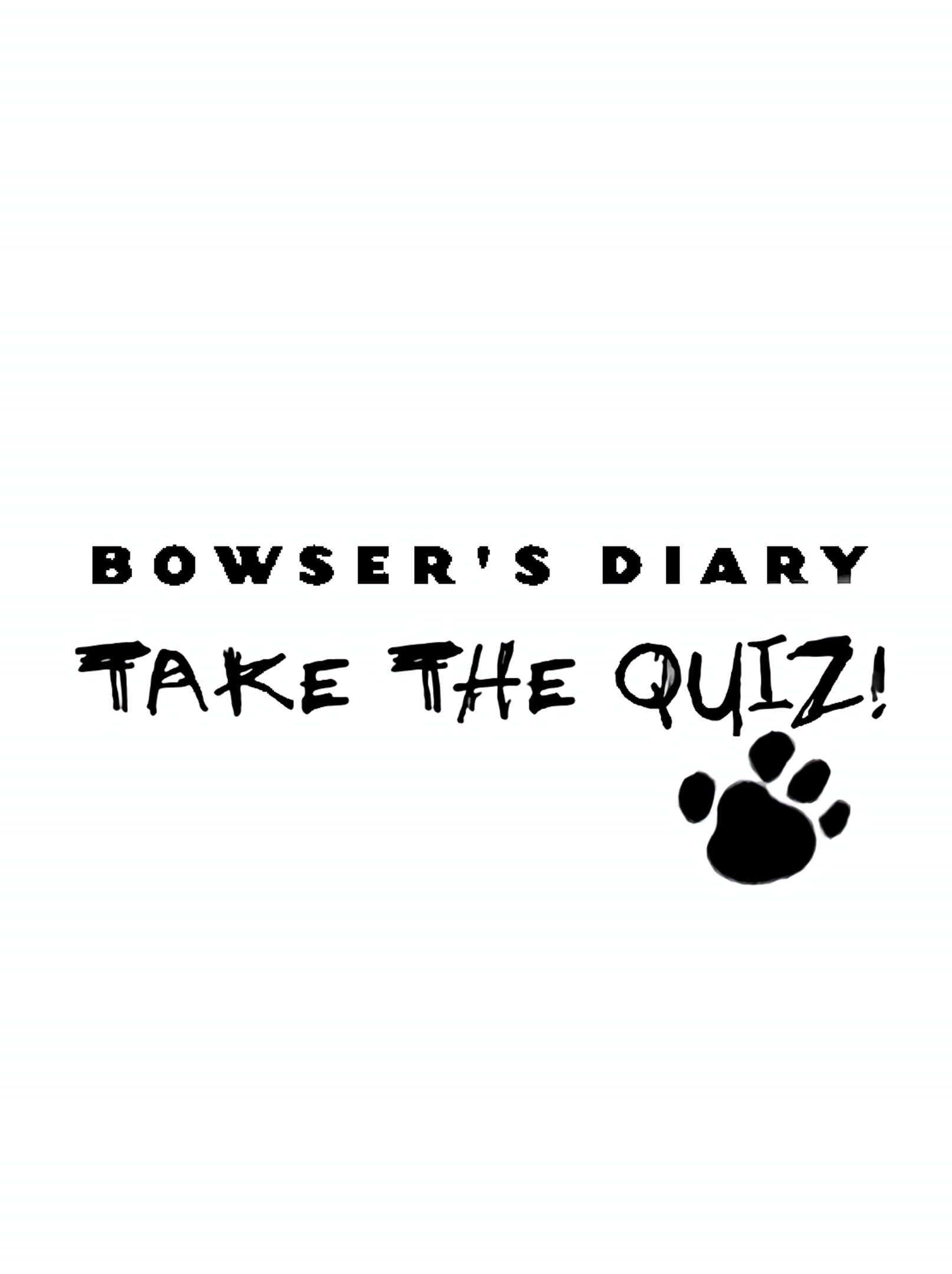 Bowser's Diary: Take the Quiz! cover
