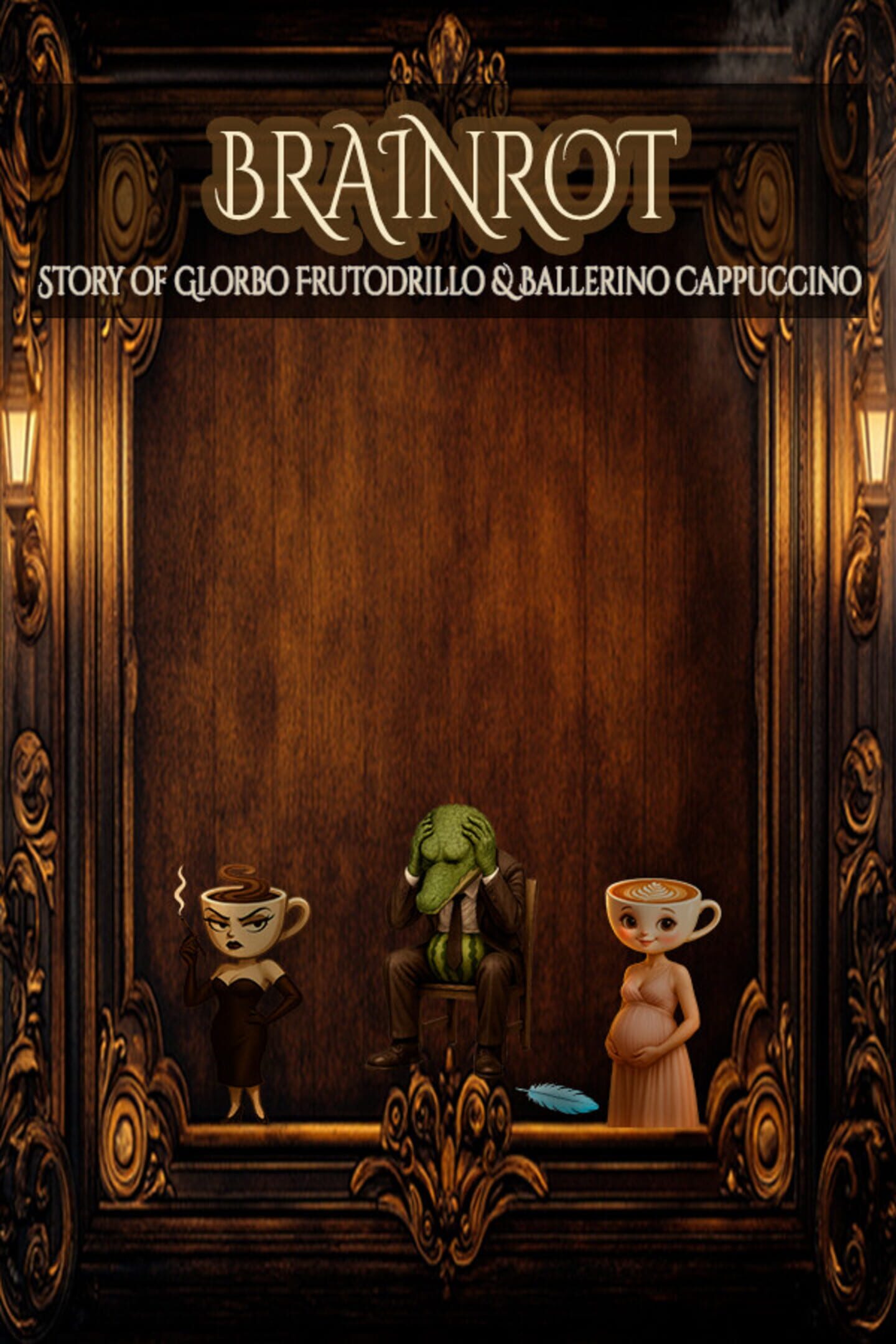 Brainrot: Story of Glorbo Frutodrillo & Ballerino Cappuccino cover