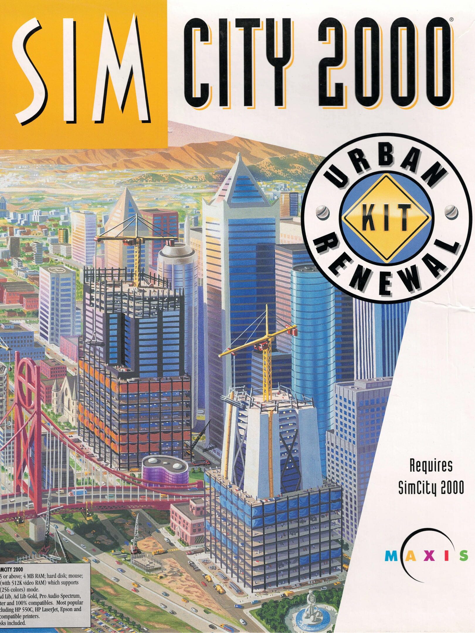 SimCity 2000 Urban Renewal Kit cover