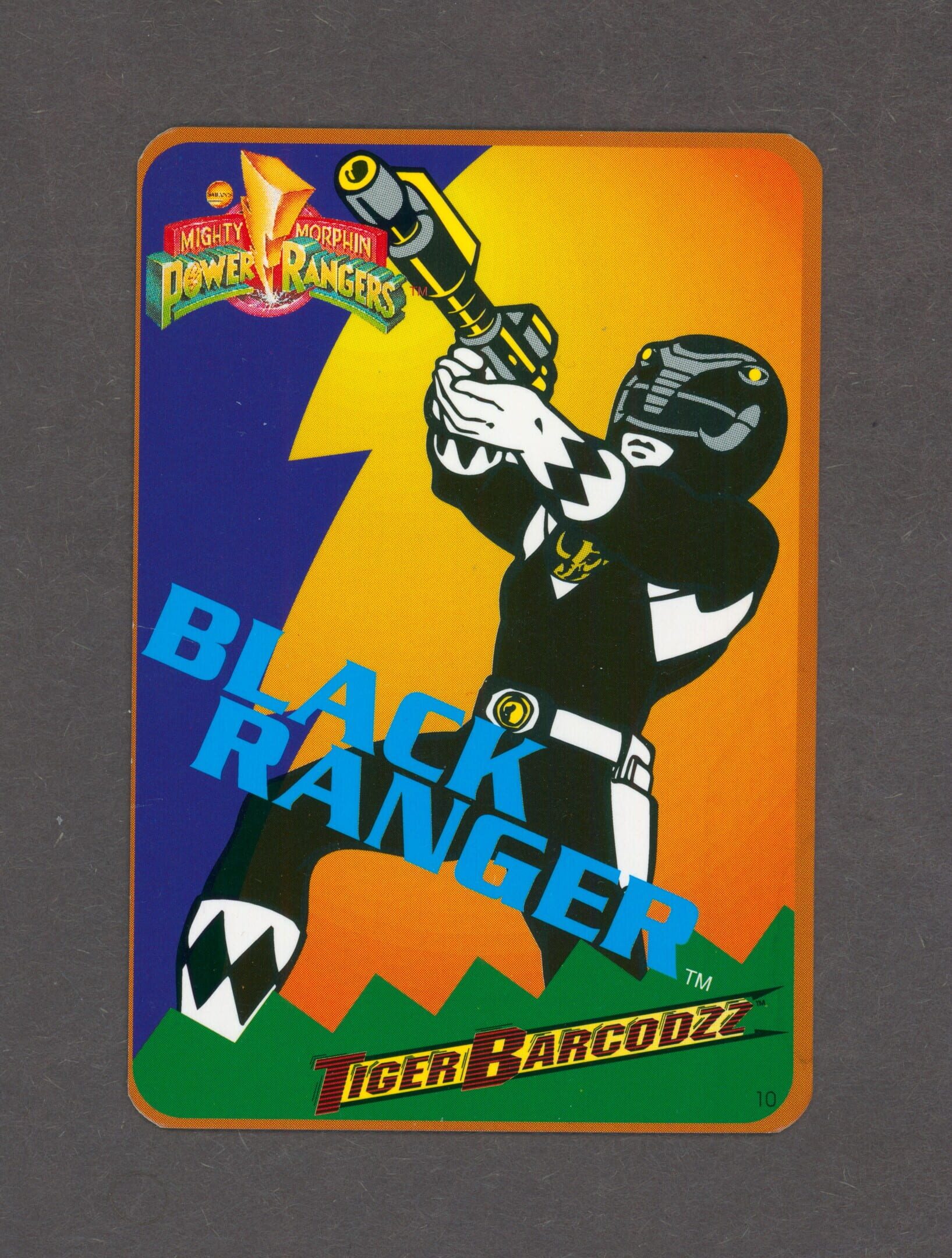 Mighty Morphin Power Rangers: Tiger Barcodzz - 10: Black Ranger