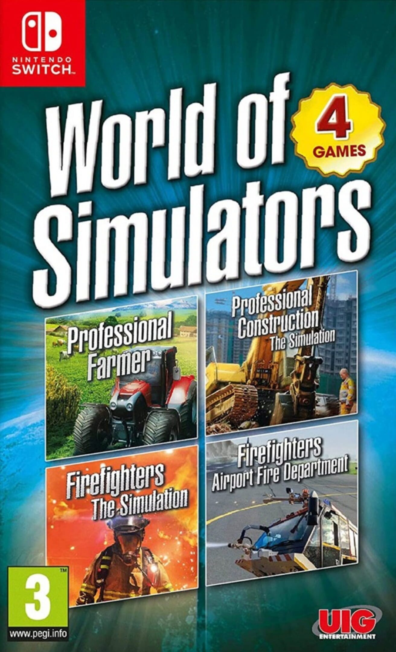 World of Simulators: Airport Firefighters, Pro Farmer, Firefighters, Pro Construction