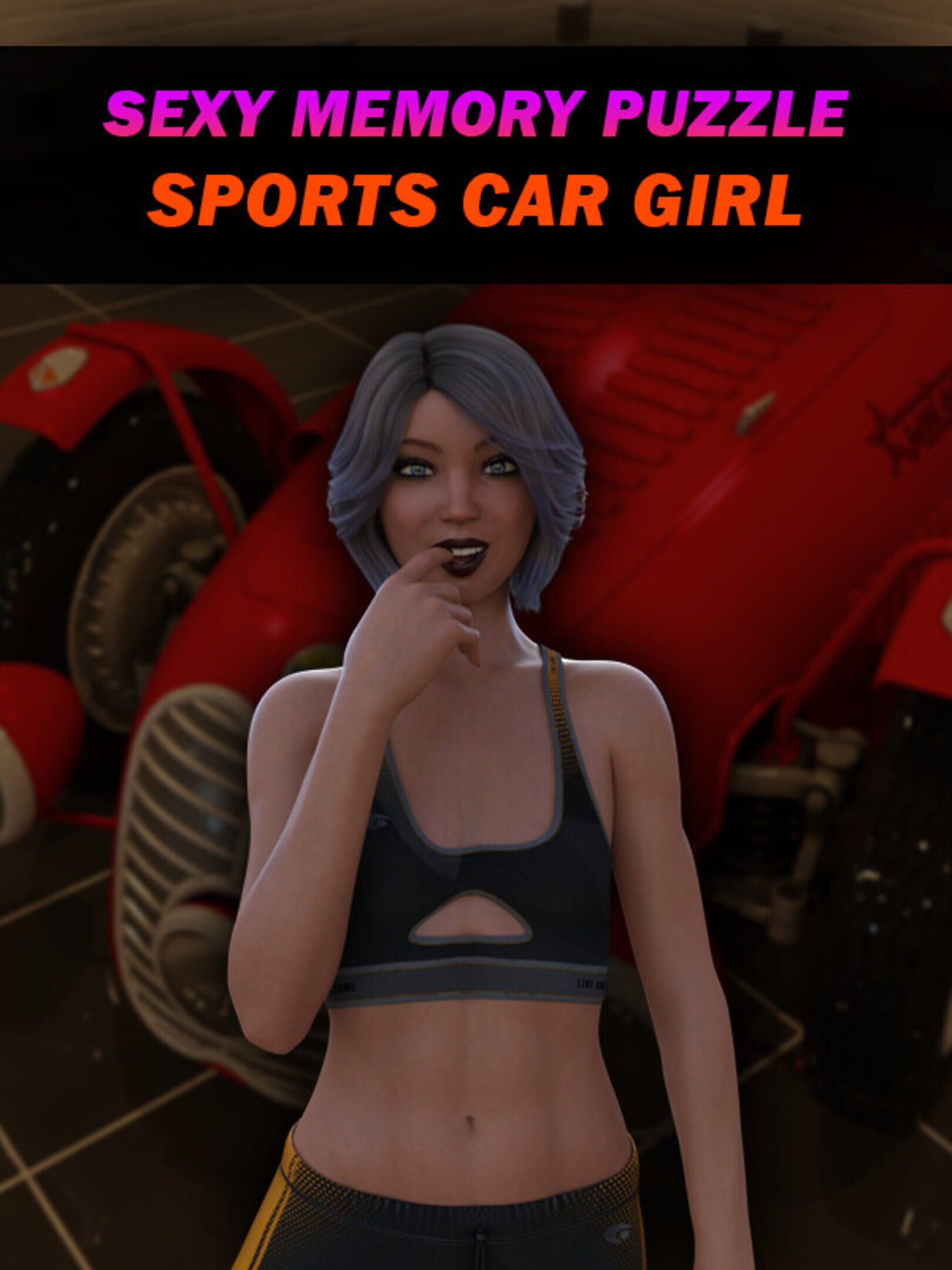 Sexy Memory Puzzle: Sports Car Girl