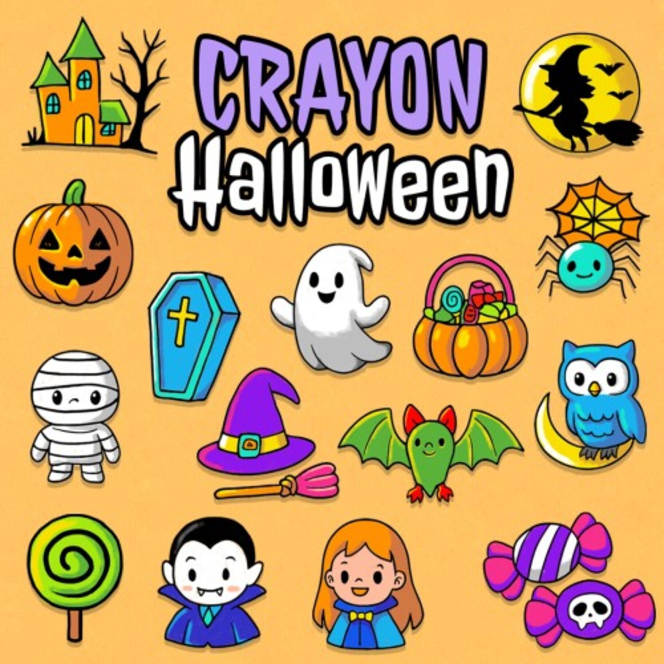 Crayon Halloween cover