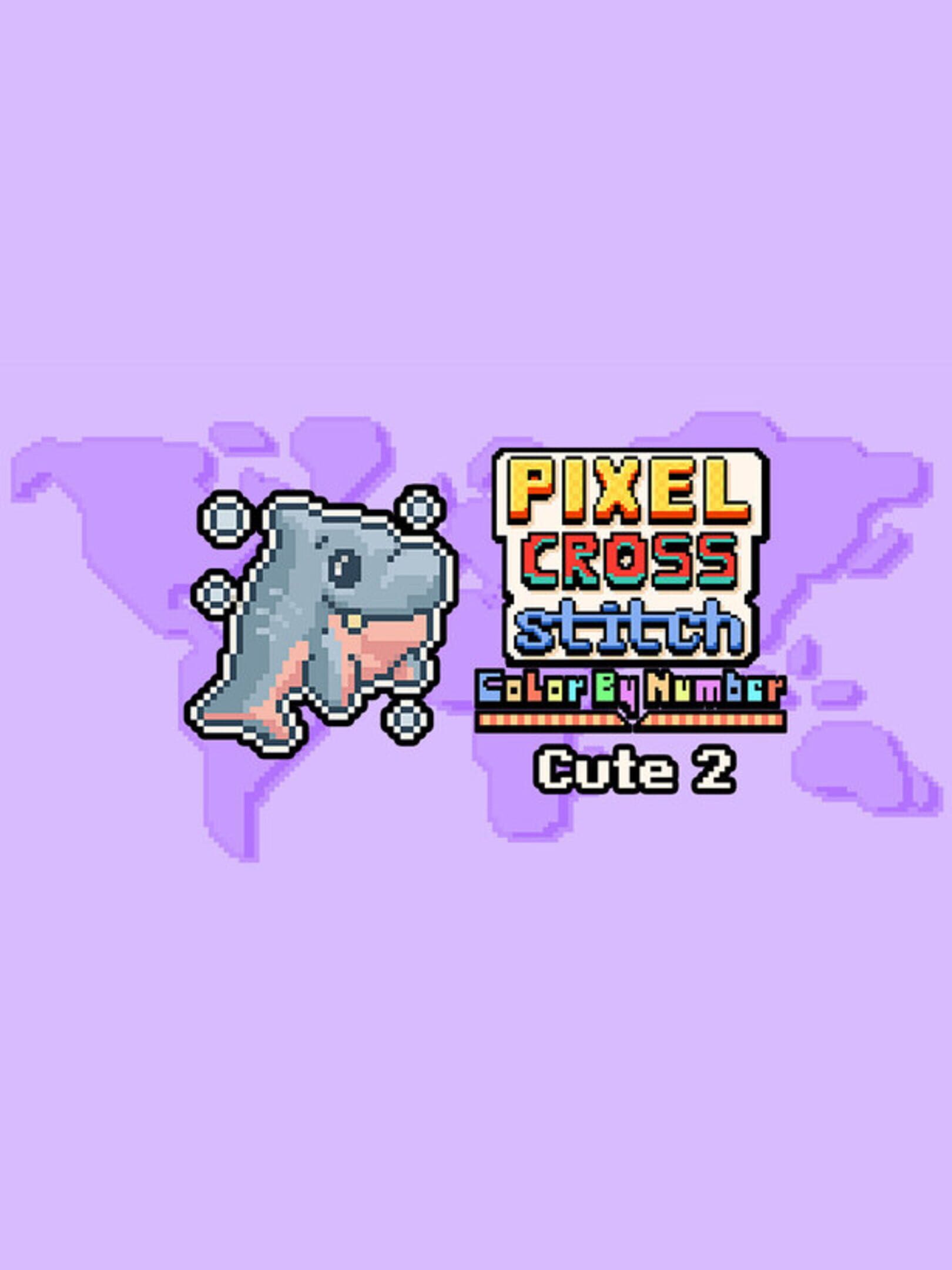 Pixel Cross Stitch Color by Number: Cute Pack 2