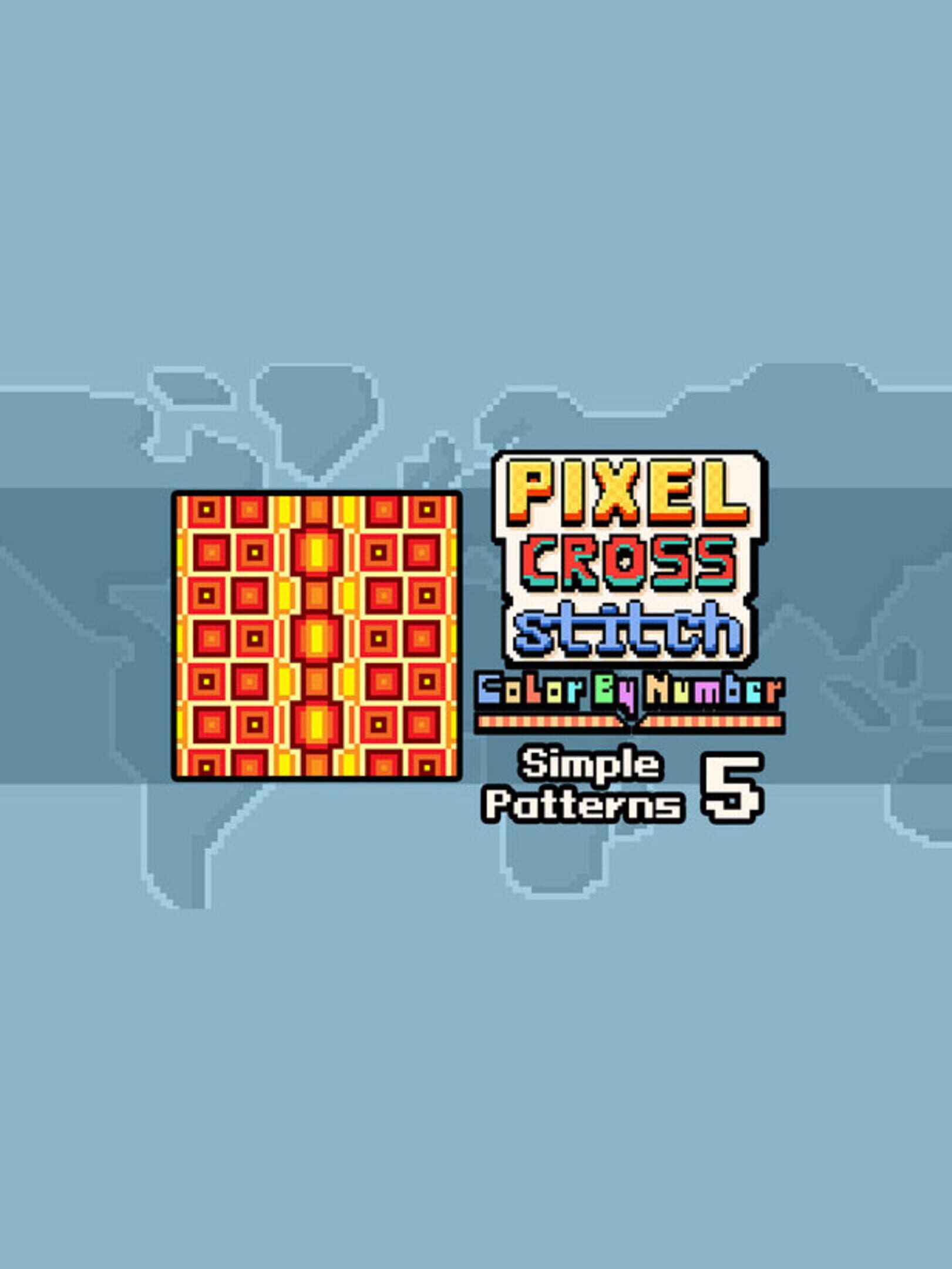 Pixel Cross Stitch: Color by Number - Simple Patterns Pack 5 cover