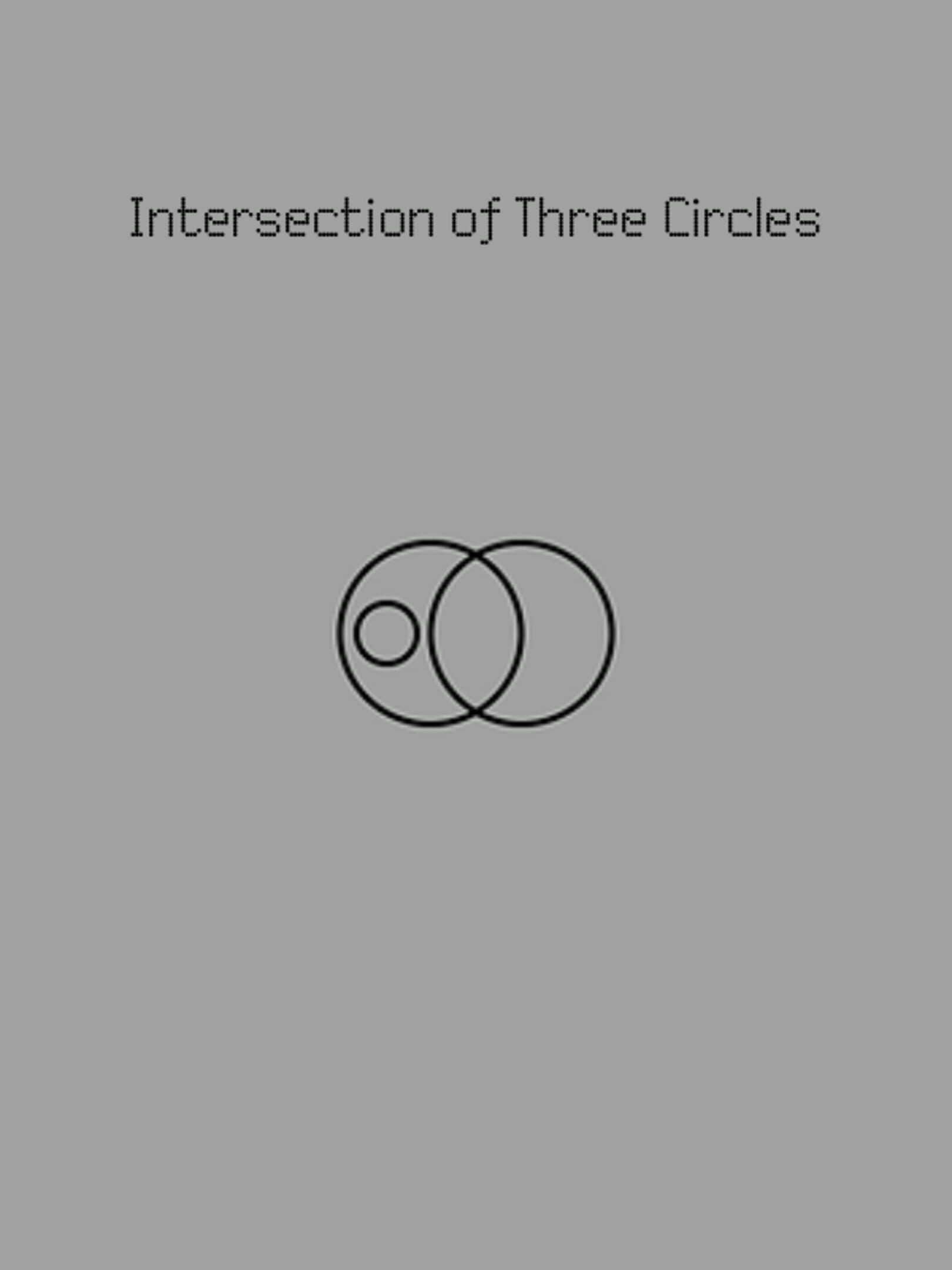 Intersection of Three Circles cover