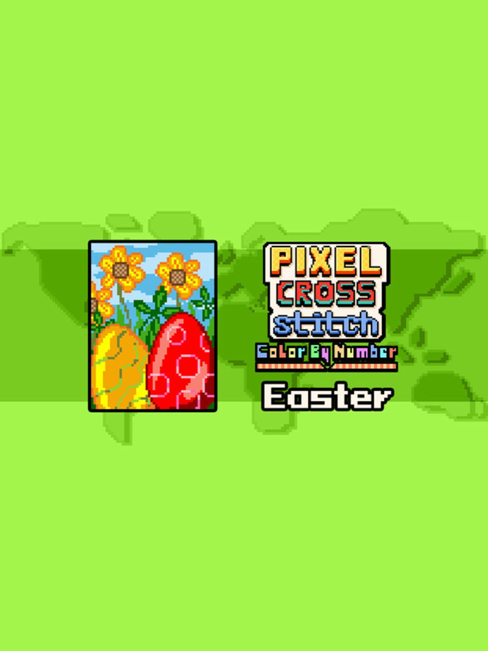 Pixel Cross Stitch: Color by Number - Easter Pack
