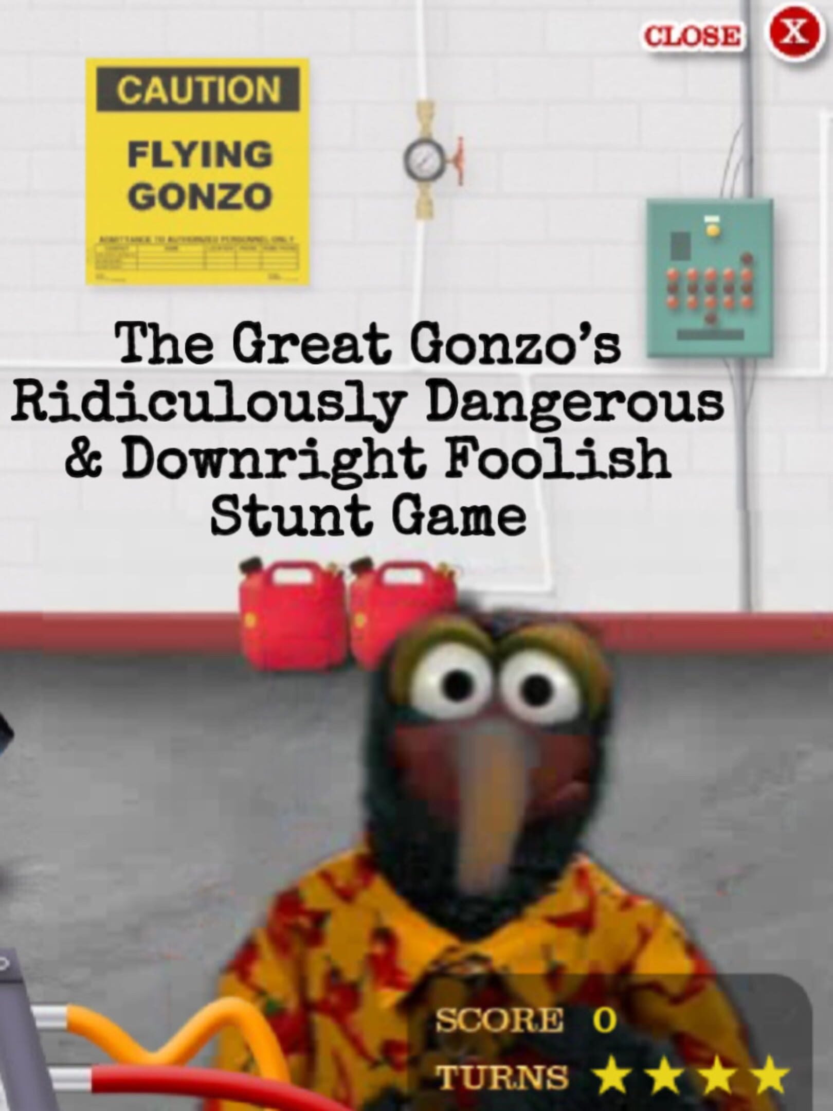 The Great Gonzo’s Ridiculously Dangerous & Downright Foolish Stunt Game cover