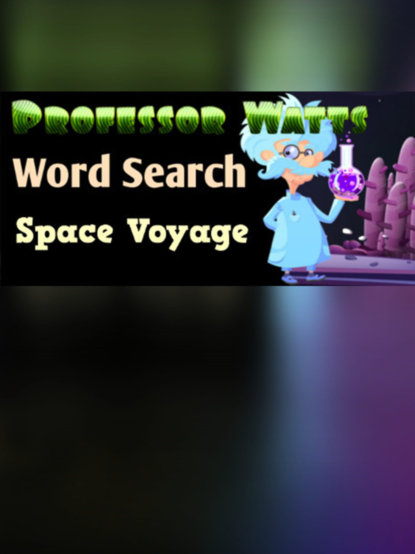 Professor Watts Word Search: Space Voyage