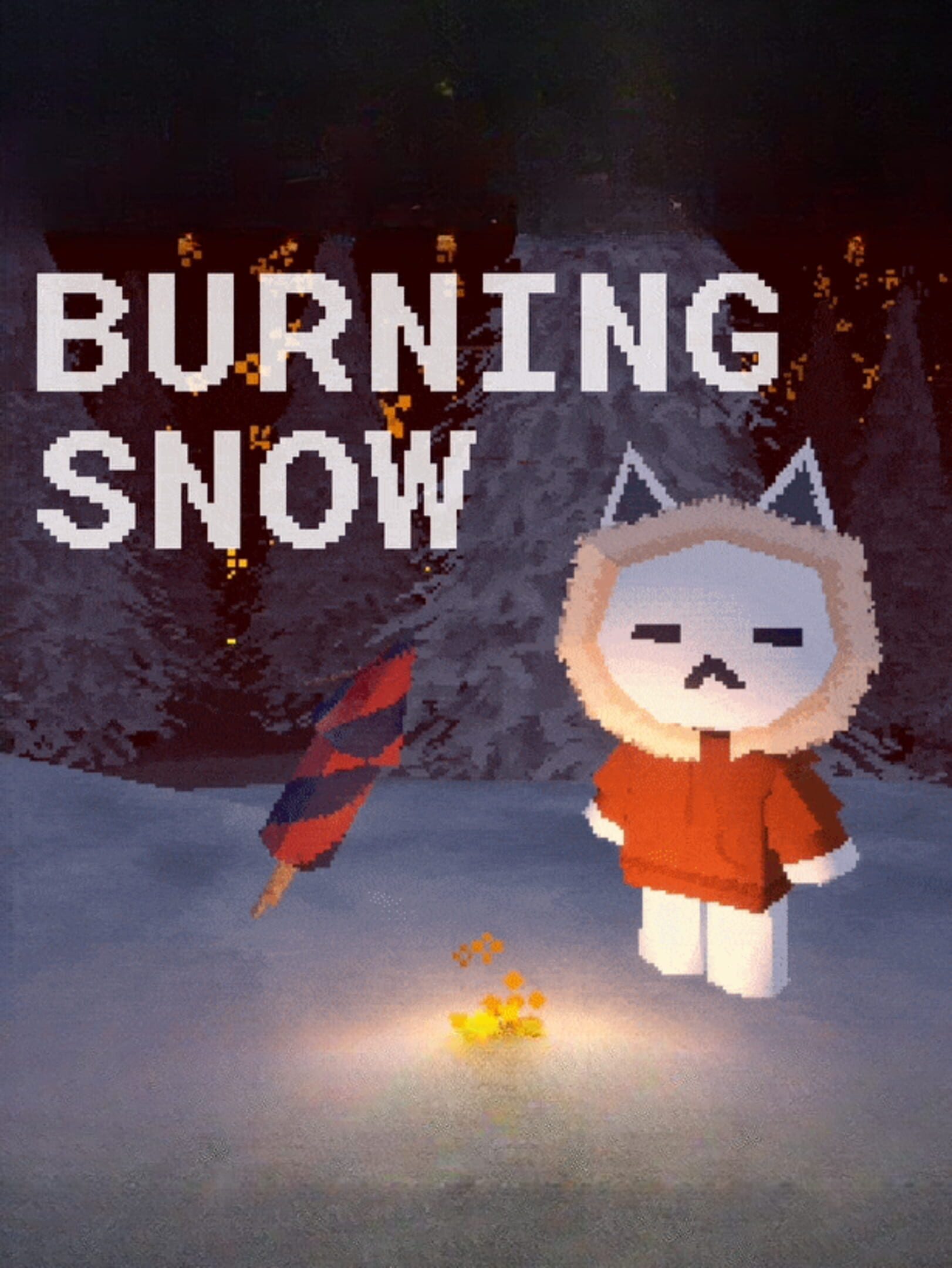 Burning Snow cover