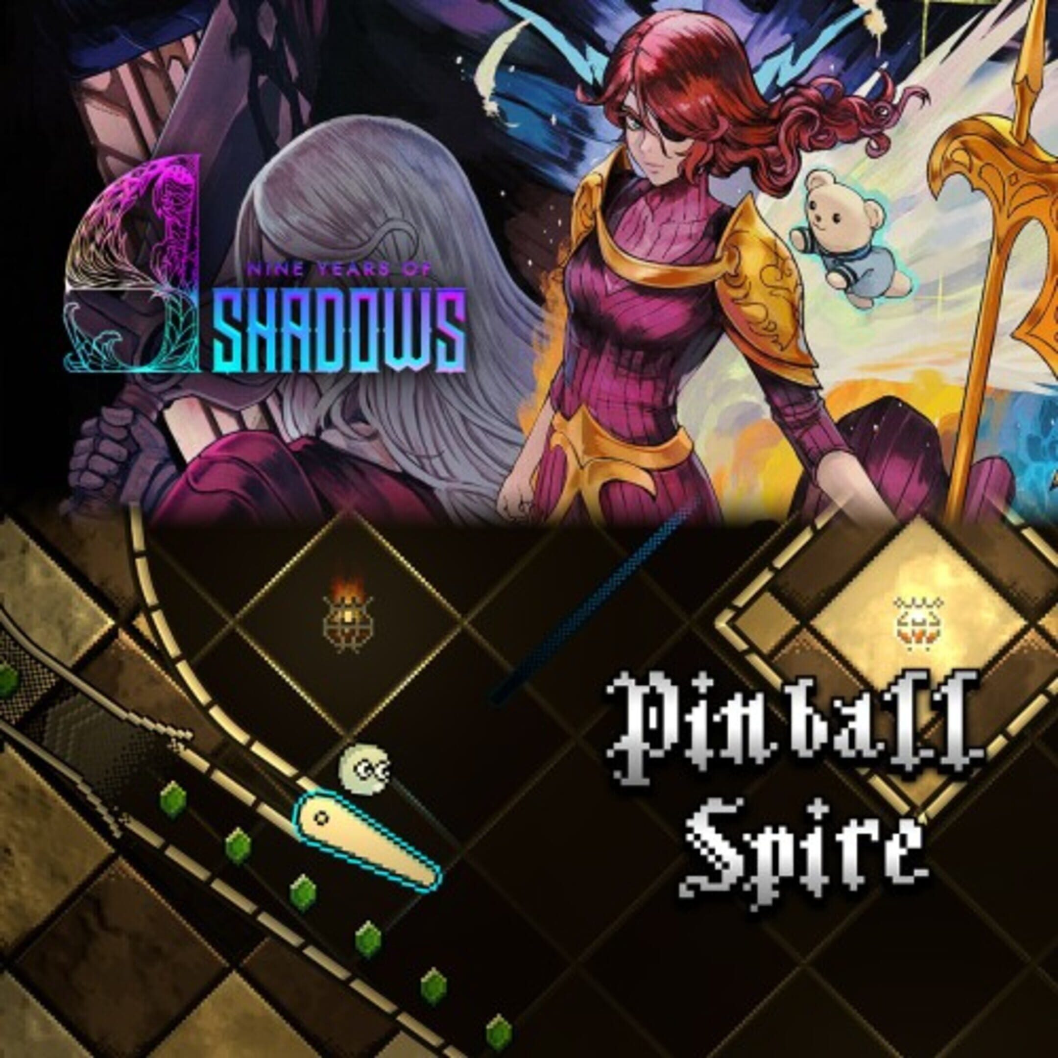 Pinball Spire x 9 Years of Shadows cover