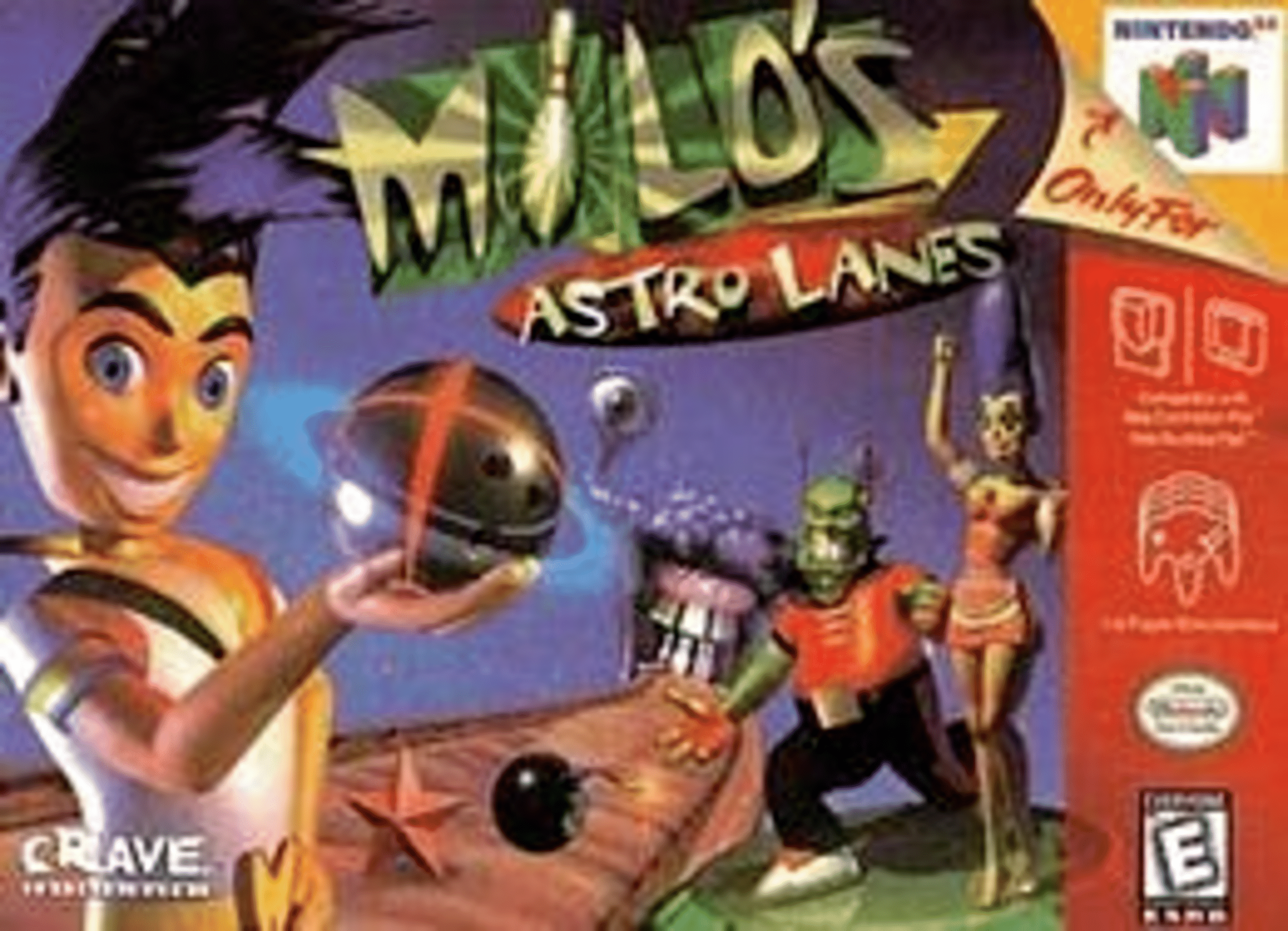 Milo's Astro Lanes box art
